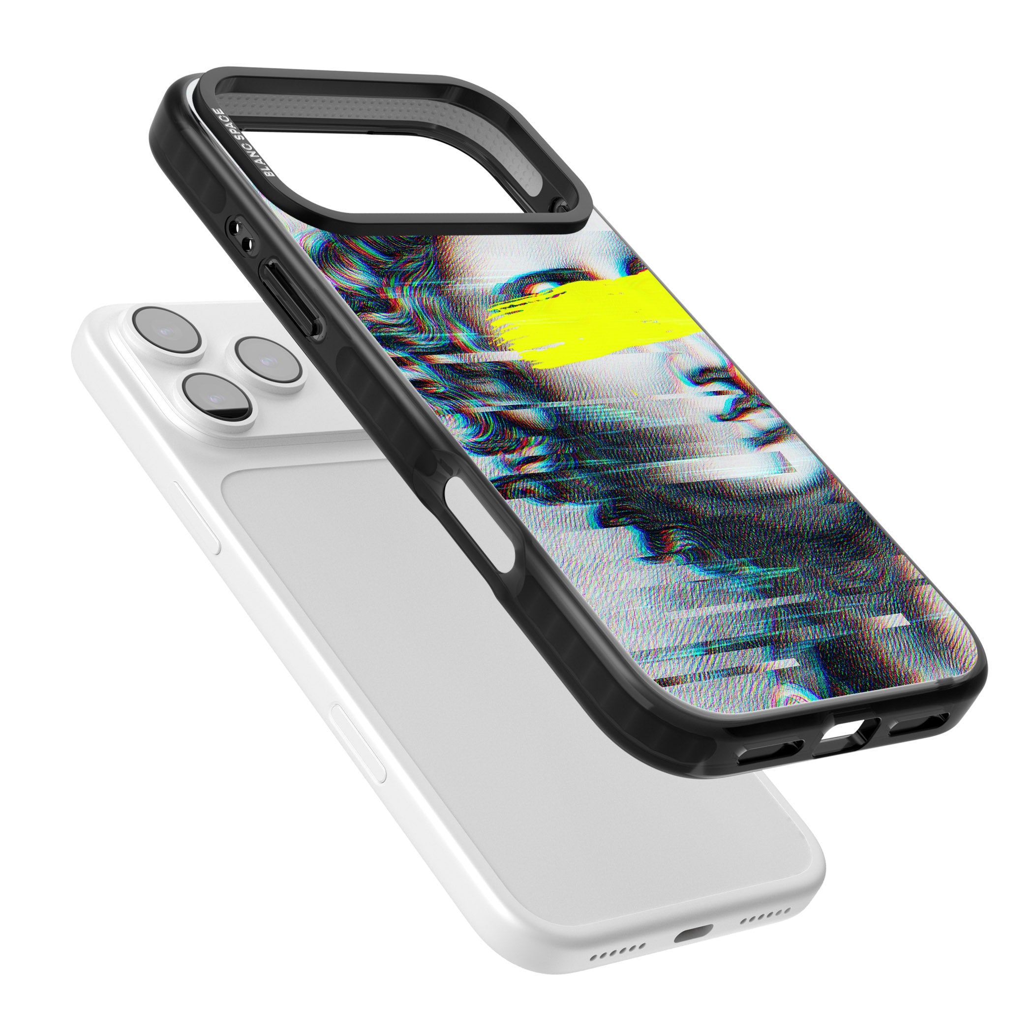 Glitched Fragment iPhone 17 Pro Max Impact Pro Black Phone Case Colours