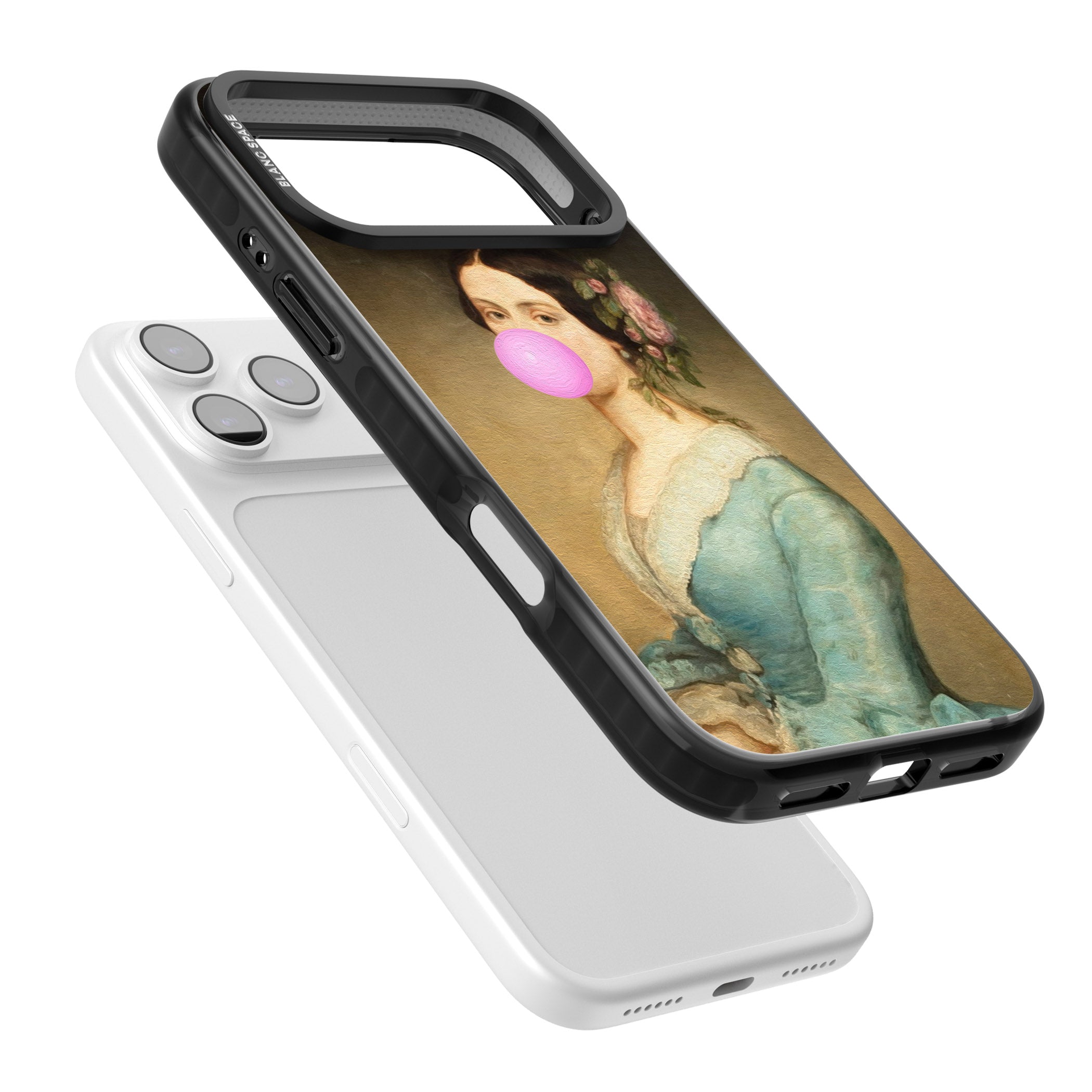 Bubblegum Renaissance iPhone 17 Pro Impact Pro Black Phone Case Colours