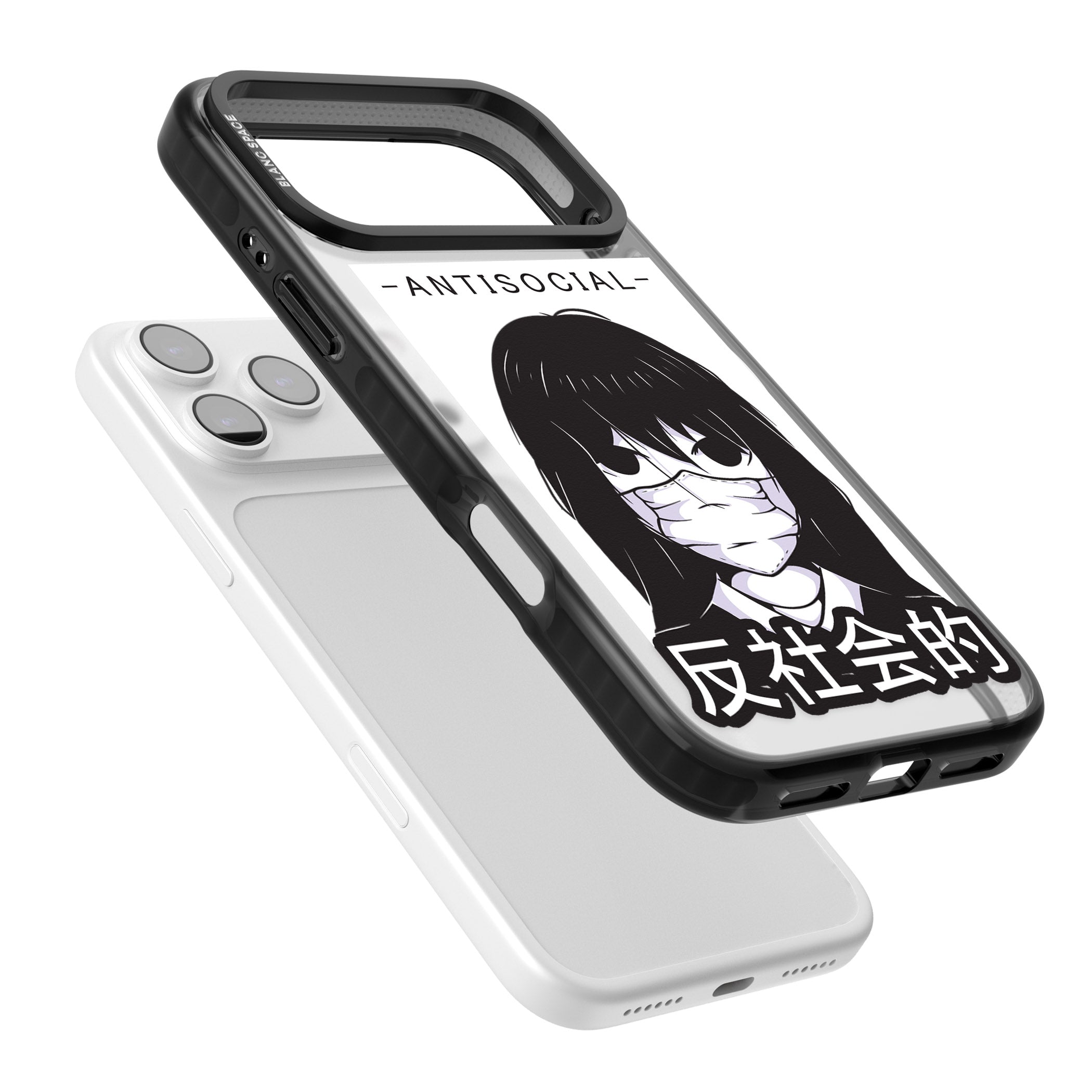 Anti Social iPhone 17 Pro Max Impact Pro Black Phone Case Colours