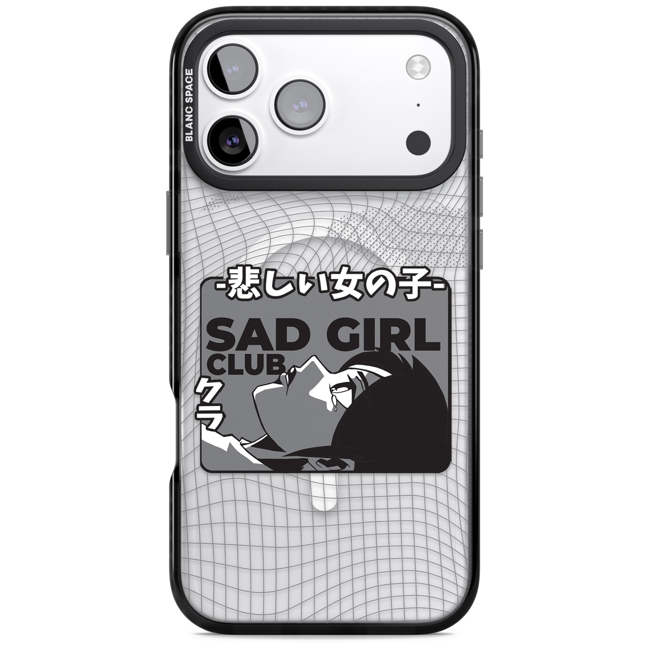 Sad Girl Club iPhone 17 Pro Impact Pro Black Phone Case