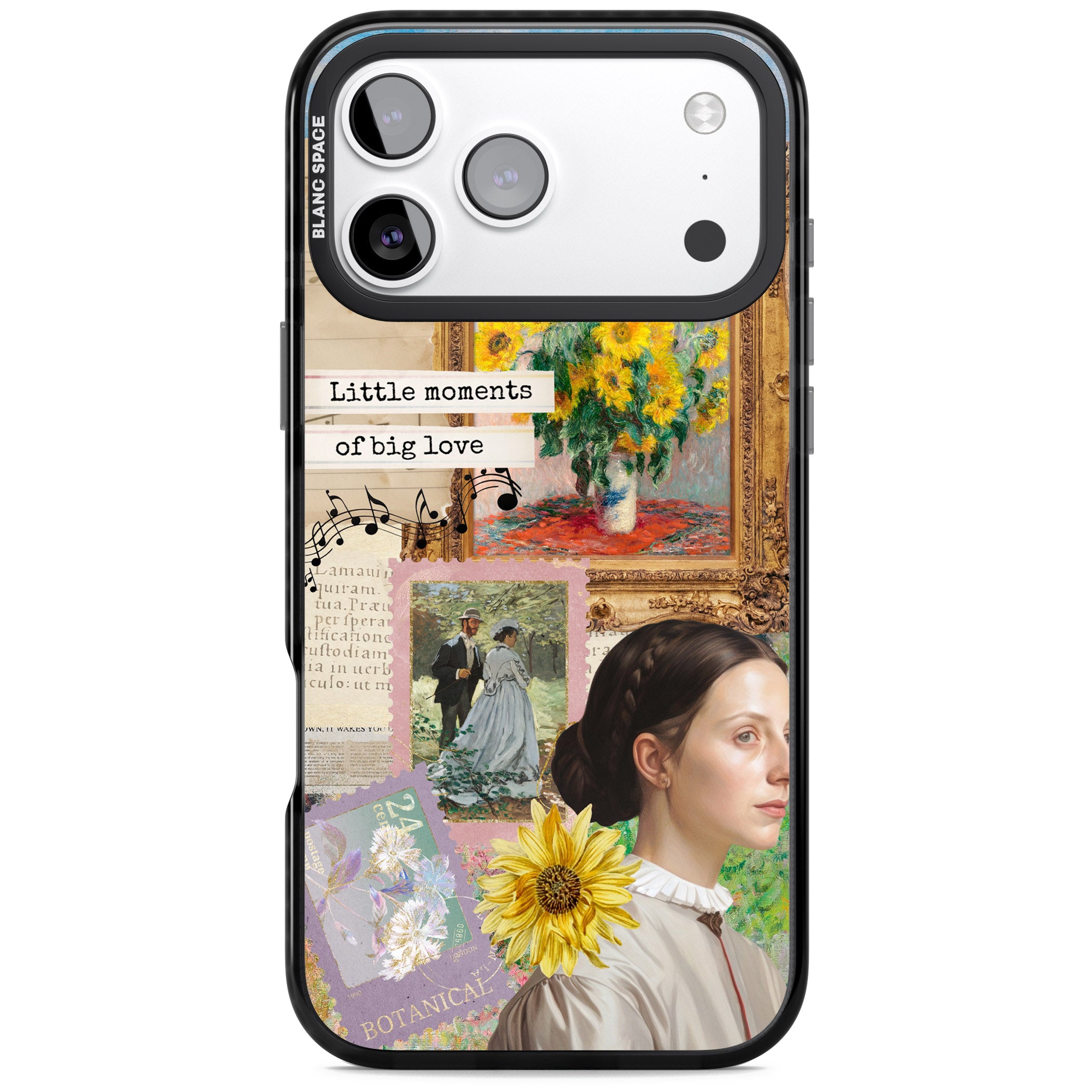 Monet 'Little Moments' Collage iPhone 17 Pro Max Impact Pro Black Phone Case