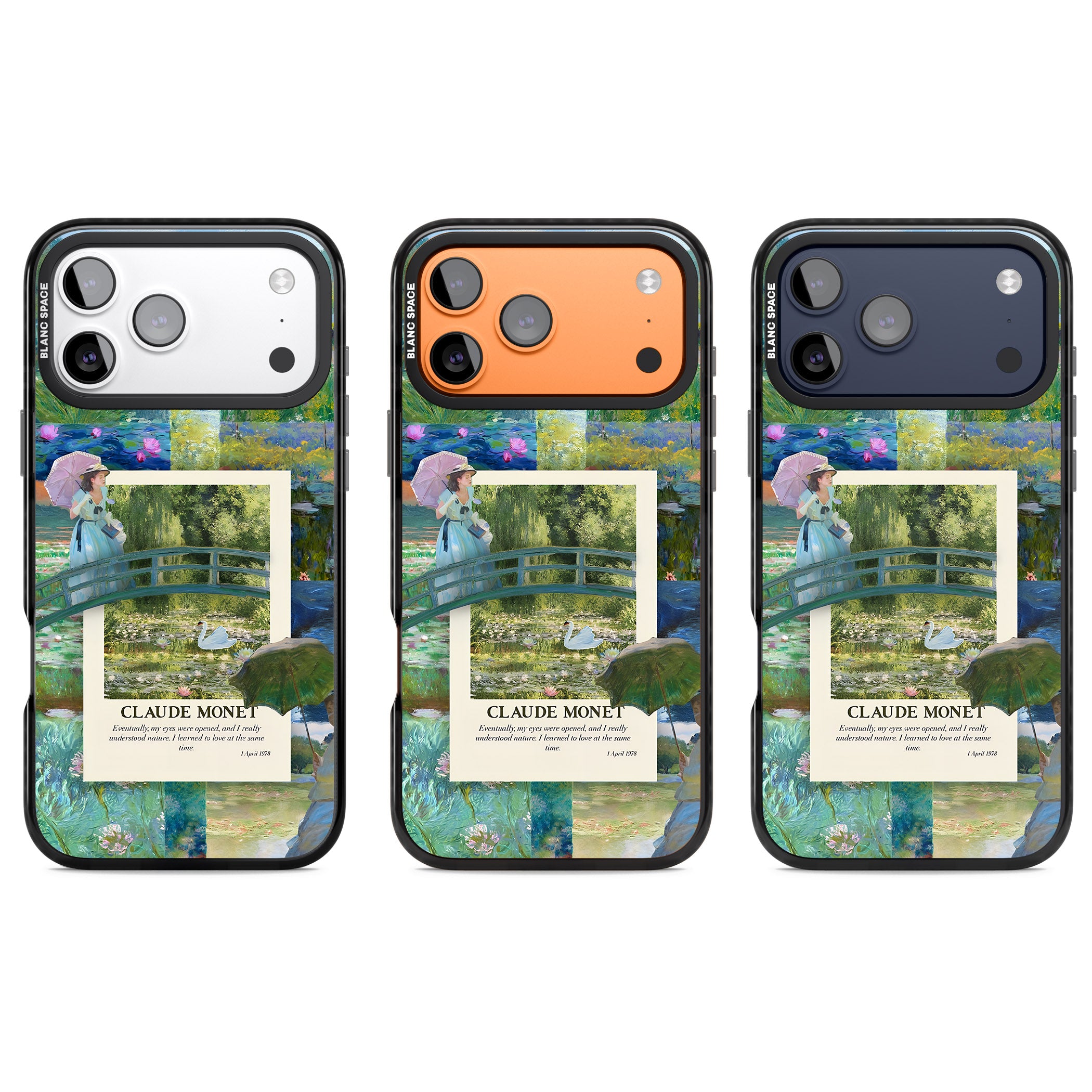 Monet Gardens iPhone 17 Pro Impact Pro Black Phone Case APT Impact Protection