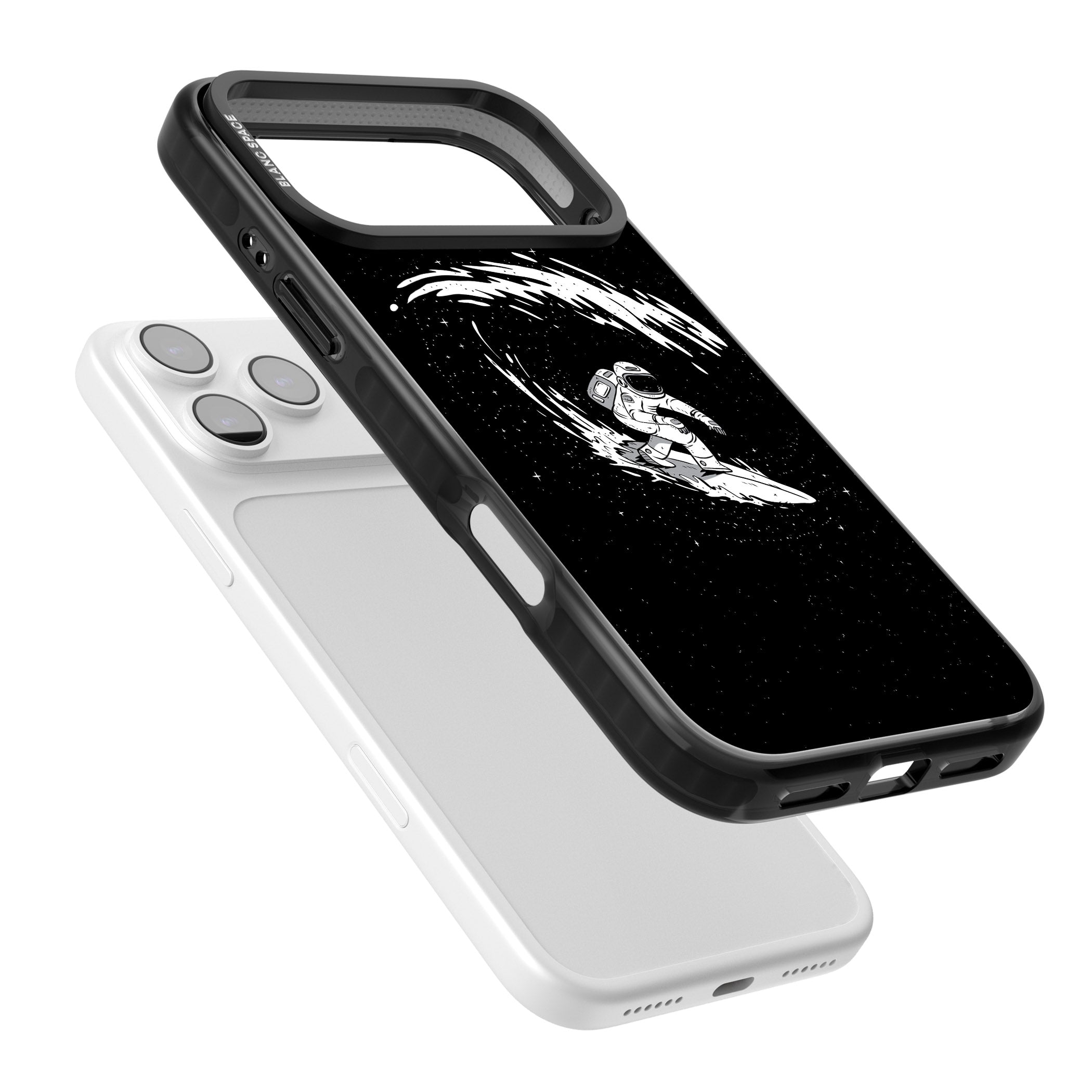 Cosmic Surf iPhone 17 Pro Max Impact Pro Black Phone Case Colours