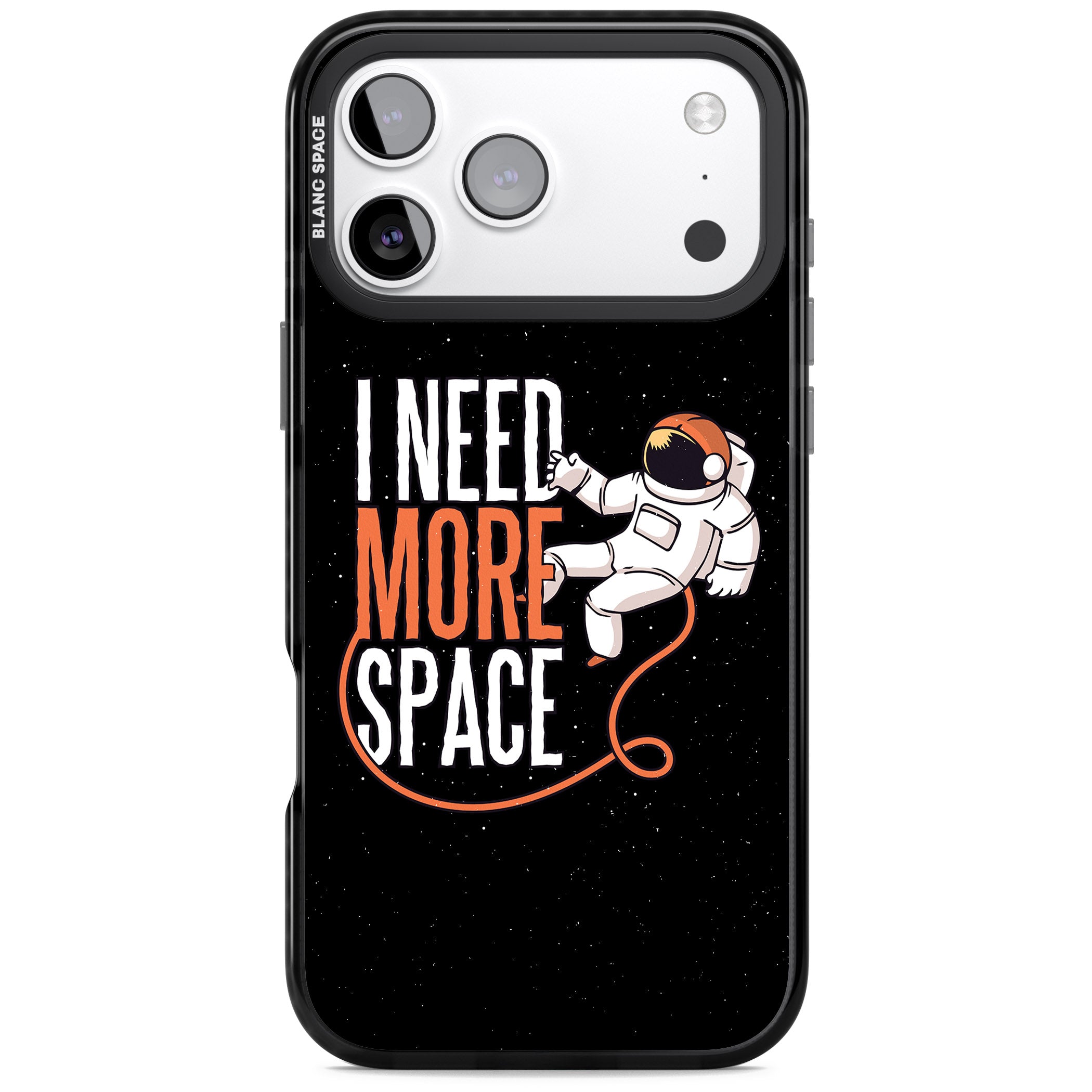 I Need More Space iPhone 17 Pro Max Impact Pro Black Phone Case