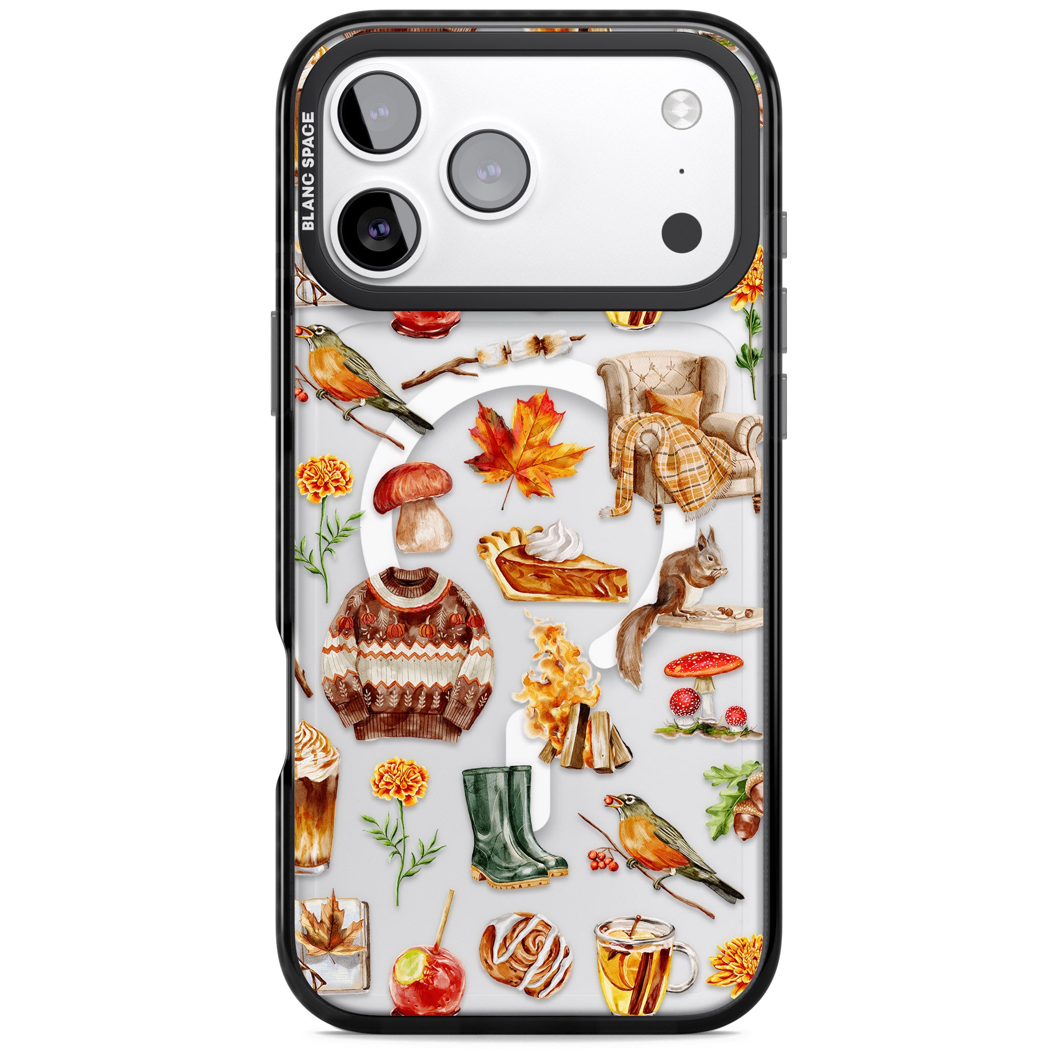 Cozy Autumn Aesthetic iPhone 17 Pro Max Impact Pro Black Phone Case