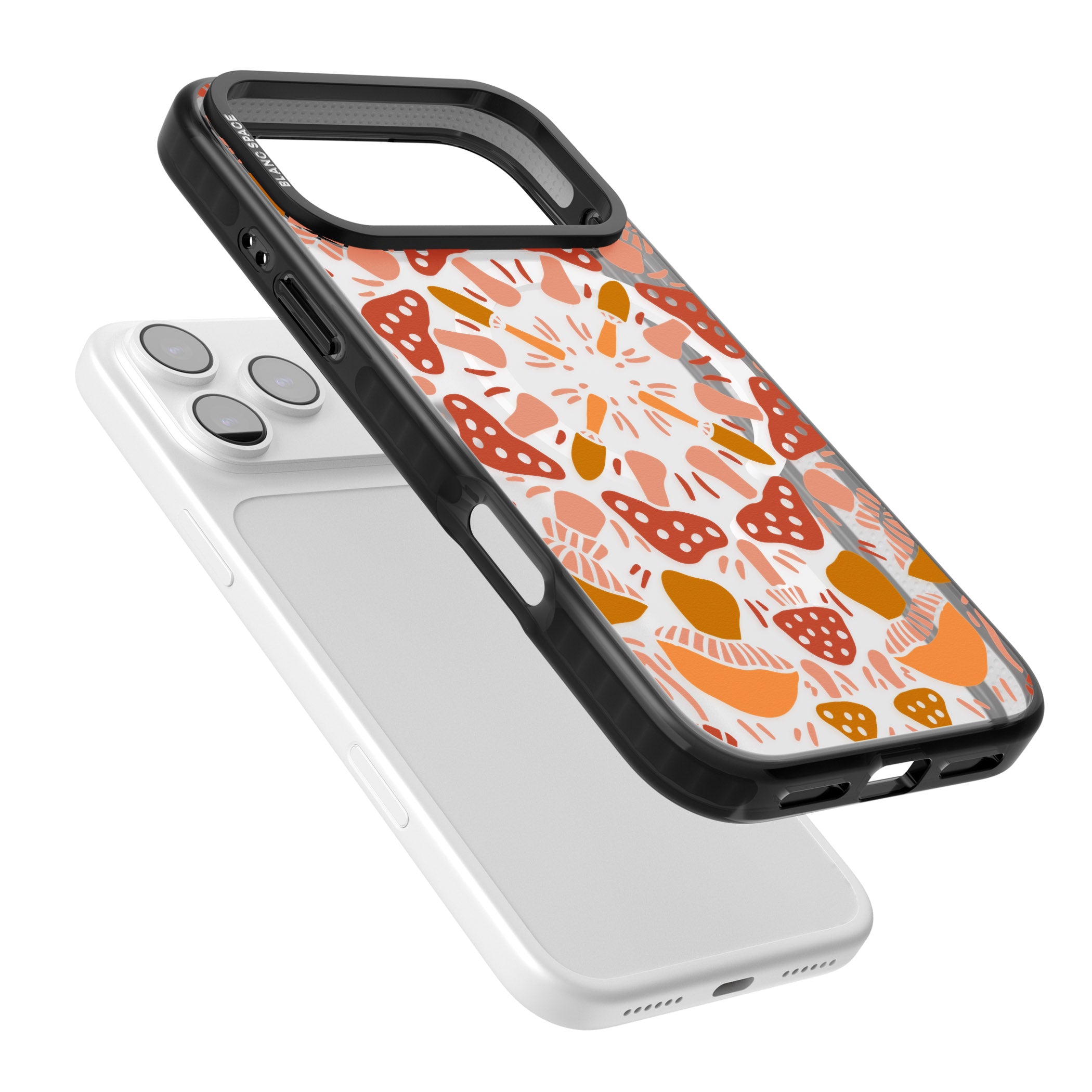 Mushroom Medley iPhone 17 Pro Impact Pro Black Phone Case Colours