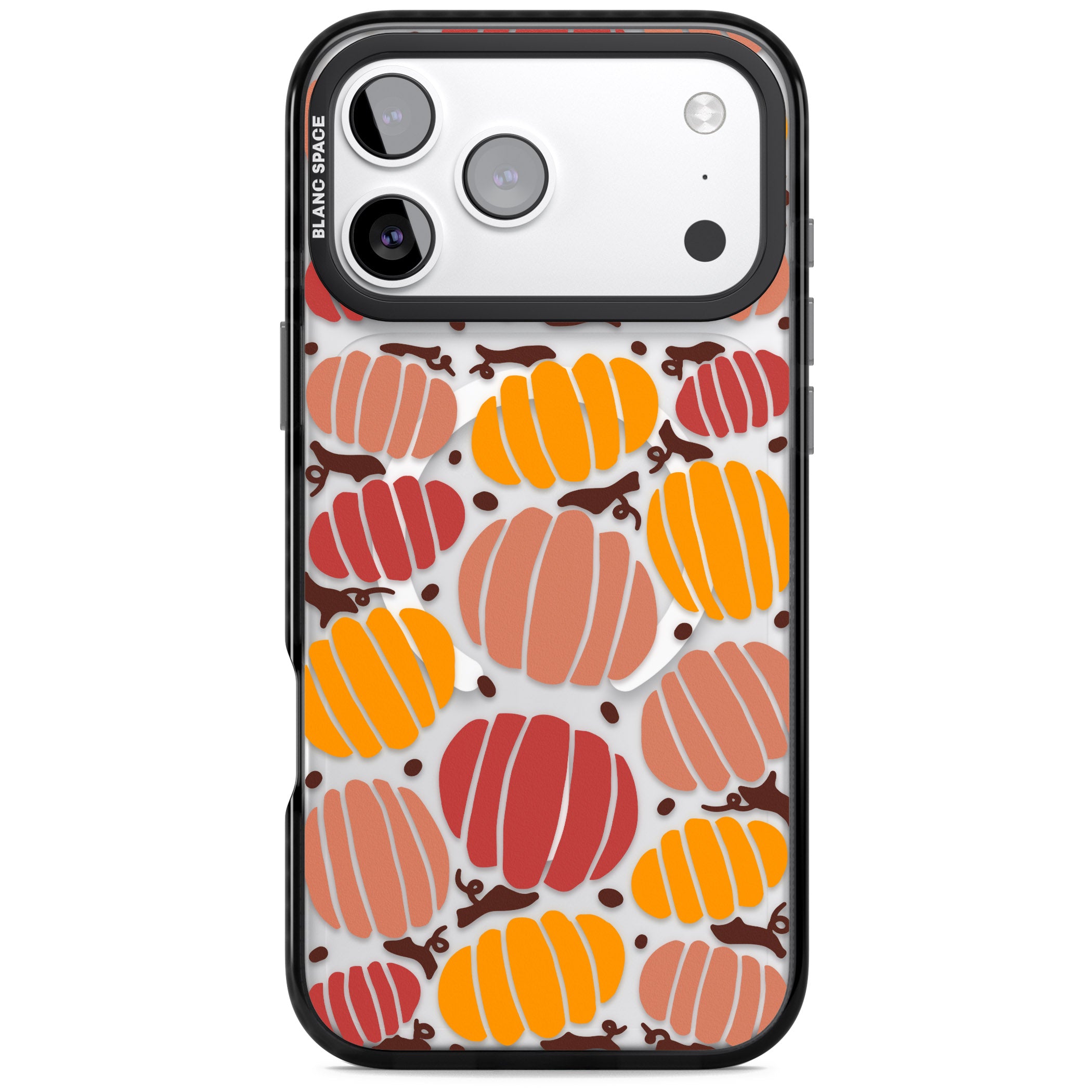Autumn Pumpkin Patch iPhone 17 Pro Impact Pro Black Phone Case