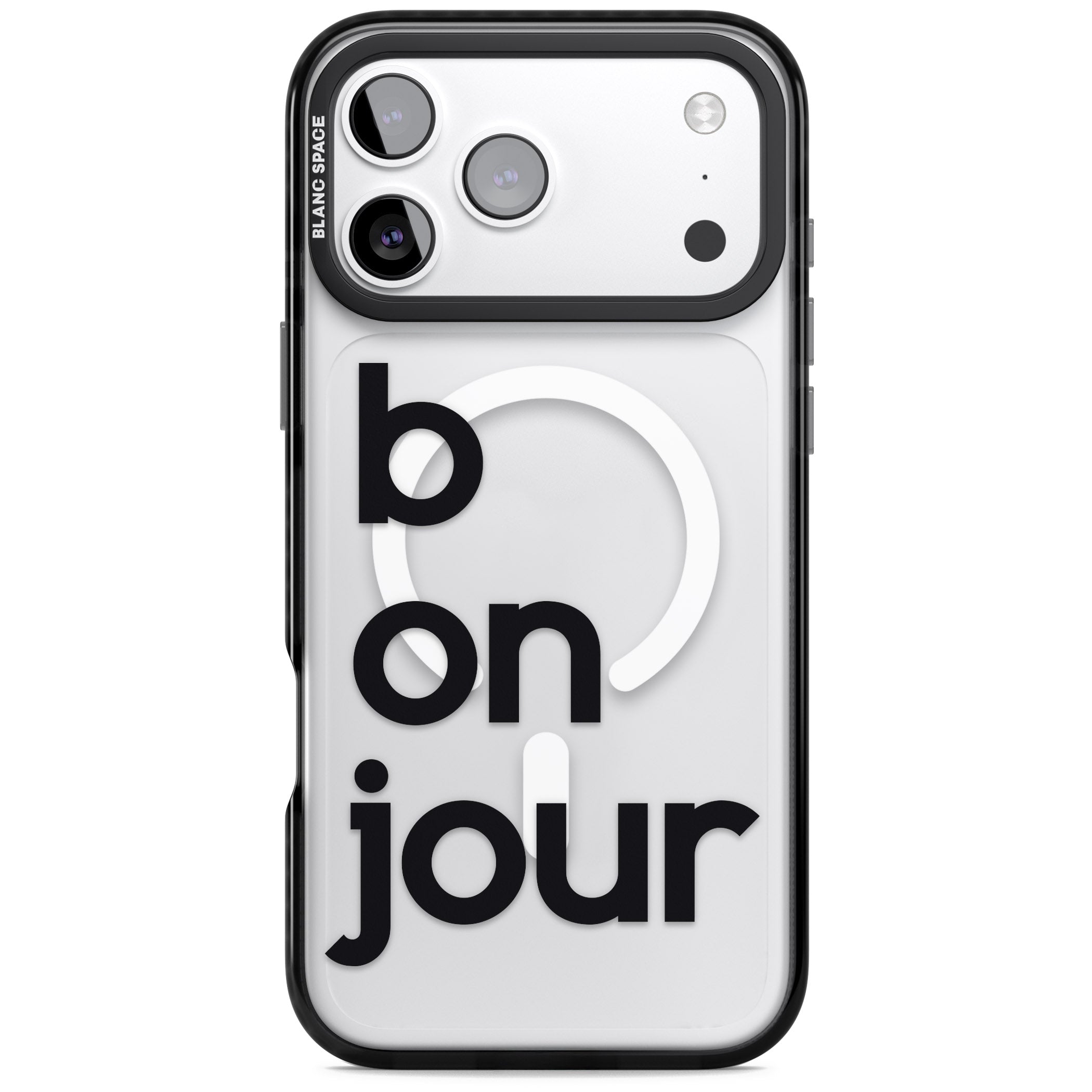 Bonjour iPhone 17 Pro Max Impact Pro Black Phone Case