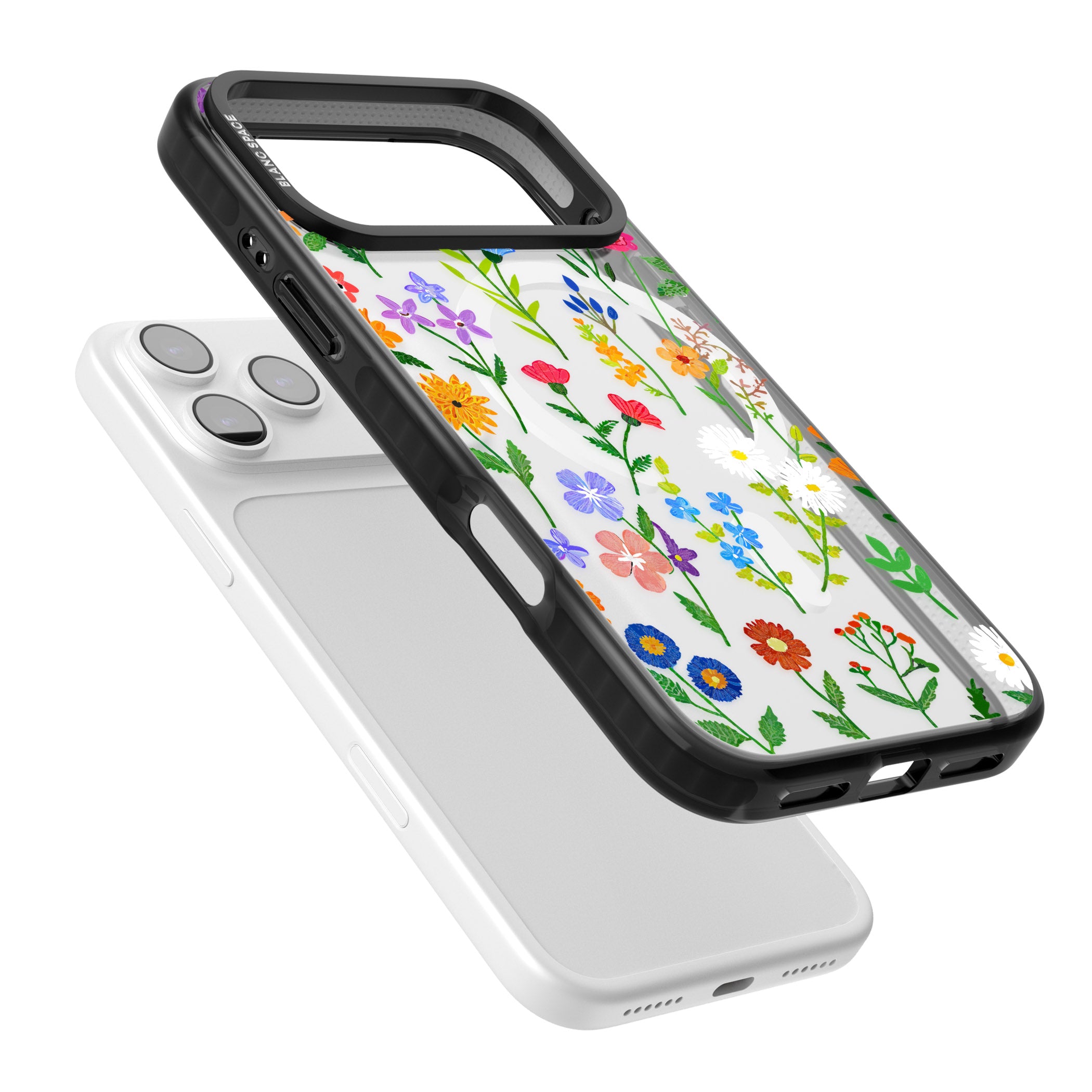 Wildflower Garden iPhone 17 Pro Impact Pro Black Phone Case Colours