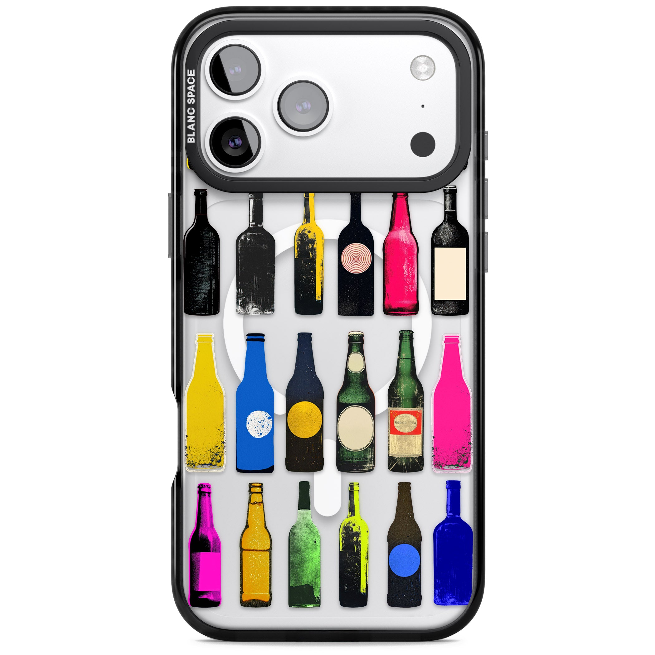 Glass Bottles iPhone 17 Pro Max Impact Pro Black Phone Case