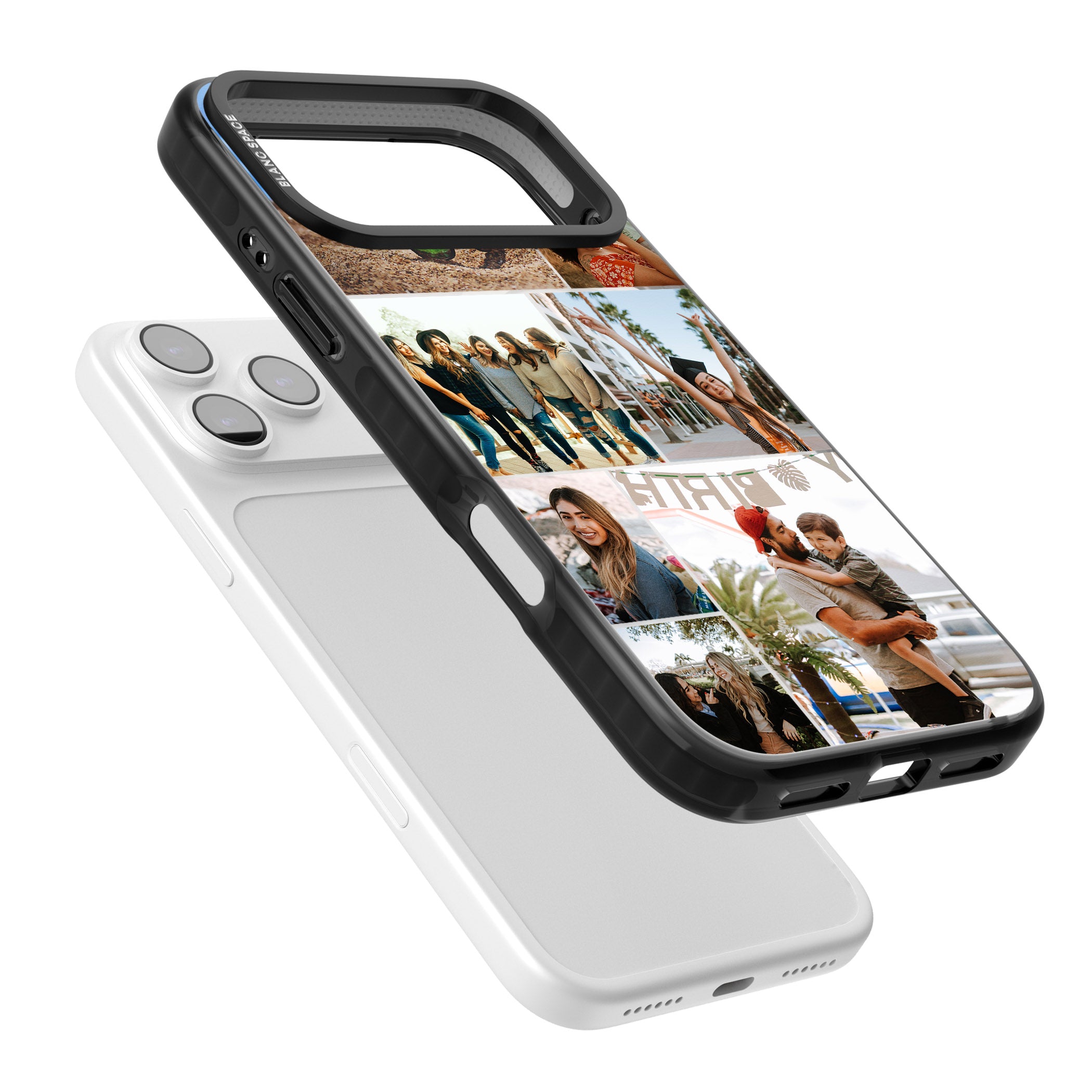 Personalised Photo Grid iPhone 17 Pro Max Impact Pro Black Phone Case Colours