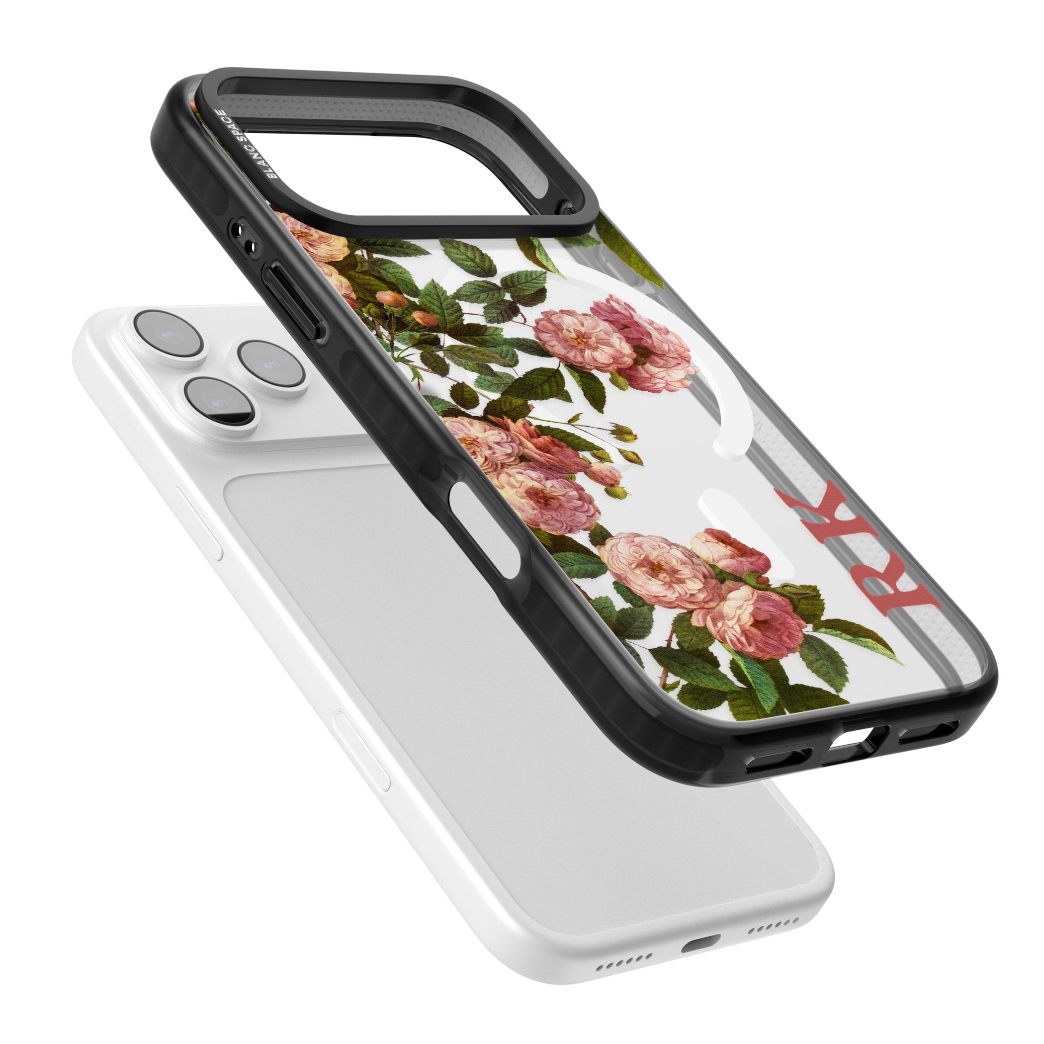 Personalised Vintage Floral Garden iPhone 17 Pro Max Impact Pro Black Phone Case Colours