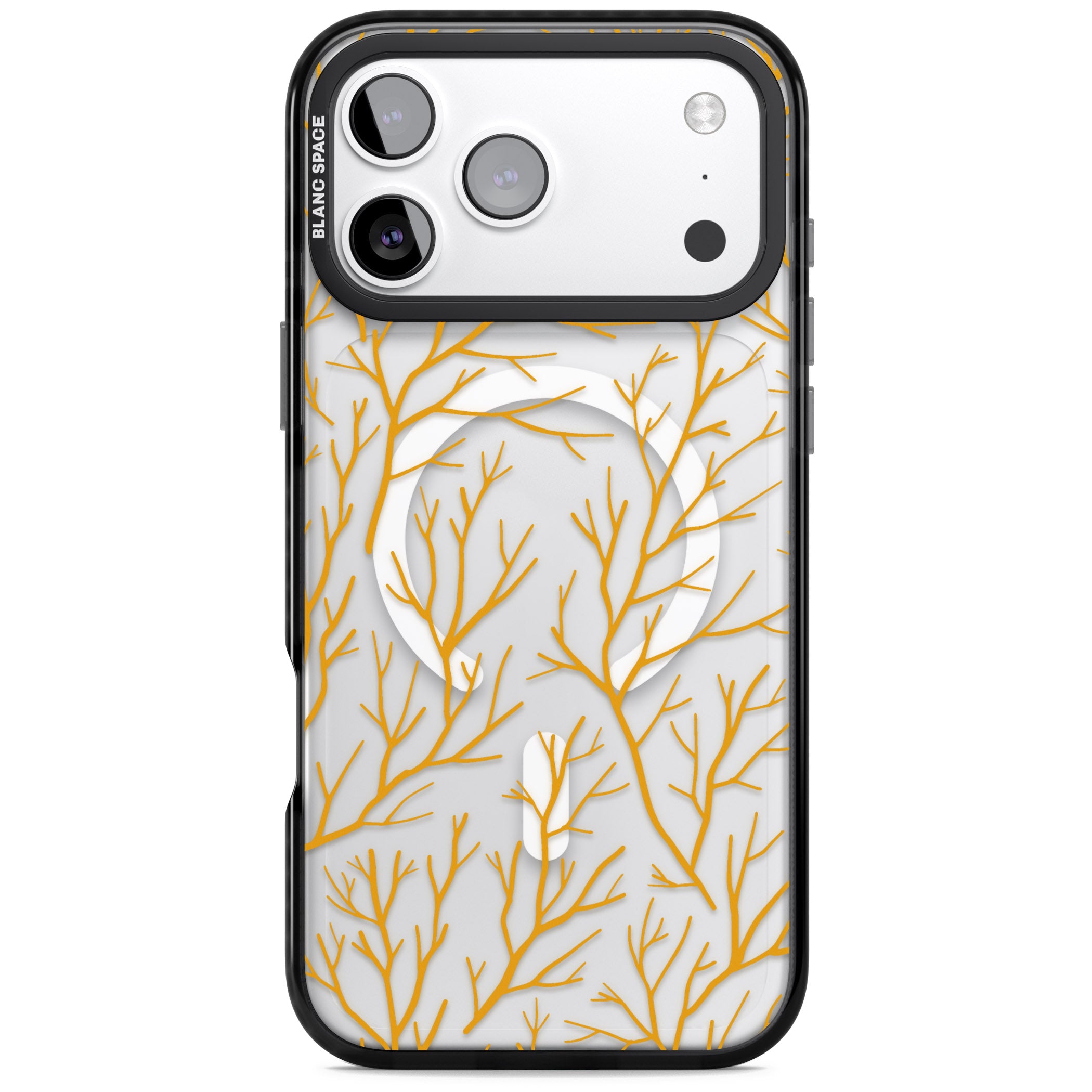 Personalised Bramble Branches iPhone 17 Pro Impact Pro Black Phone Case