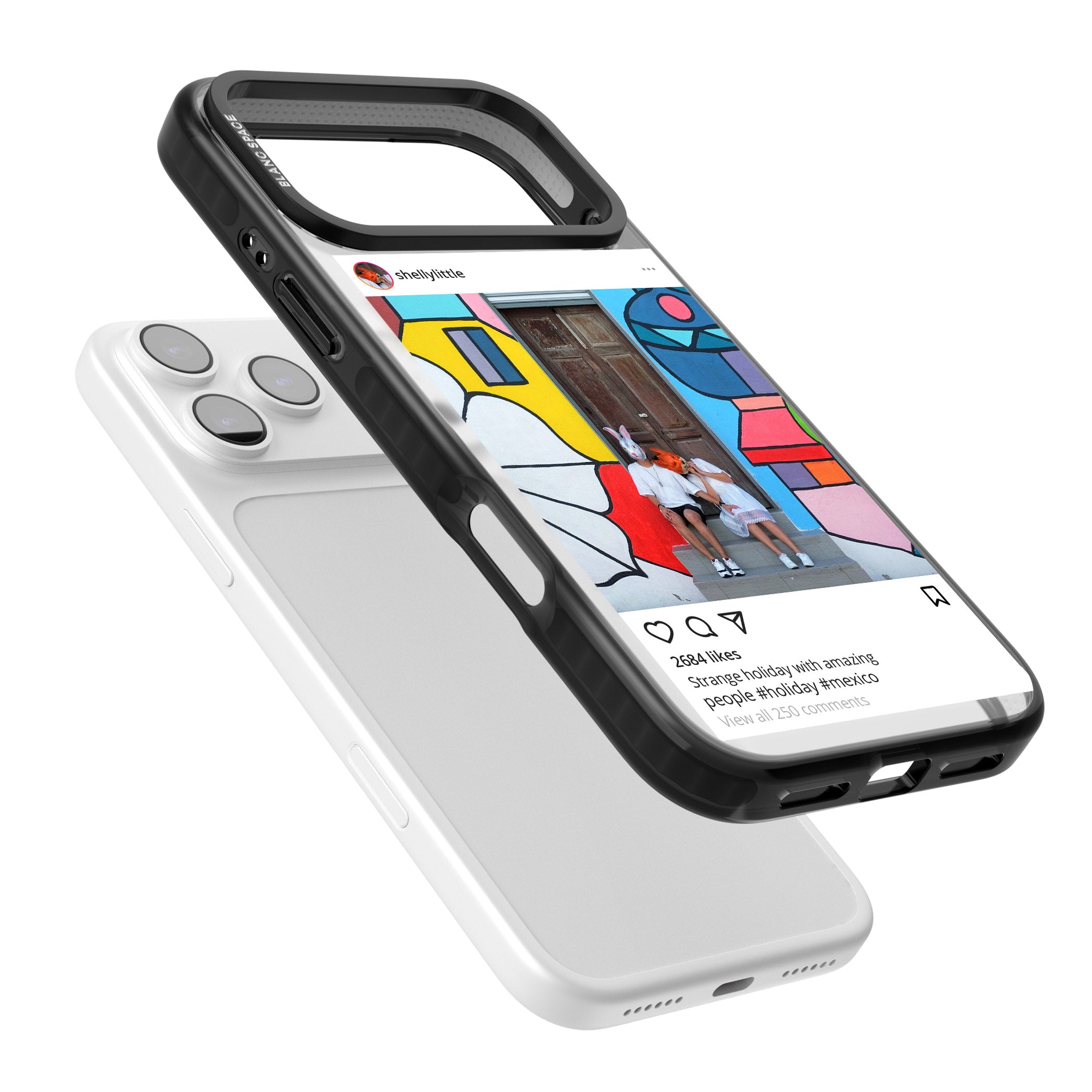 Personalised Instagram iPhone 17 Pro Impact Pro Black Phone Case Colours