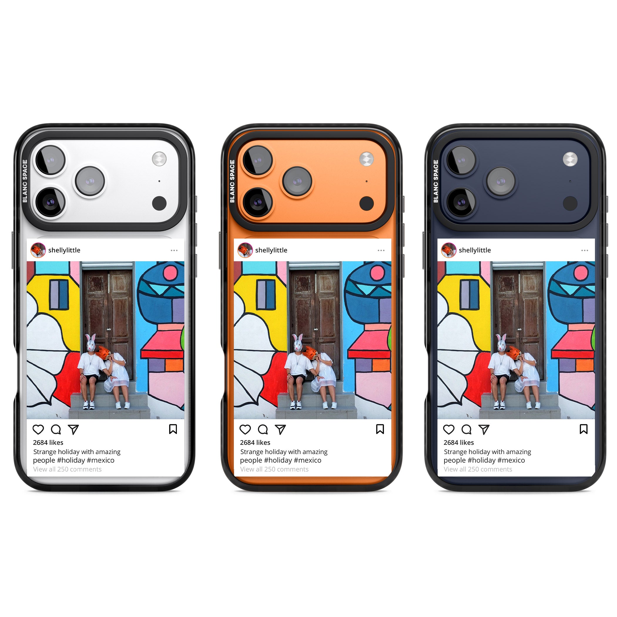 Personalised Instagram iPhone 17 Pro Impact Pro Black Phone Case APT Impact Protection