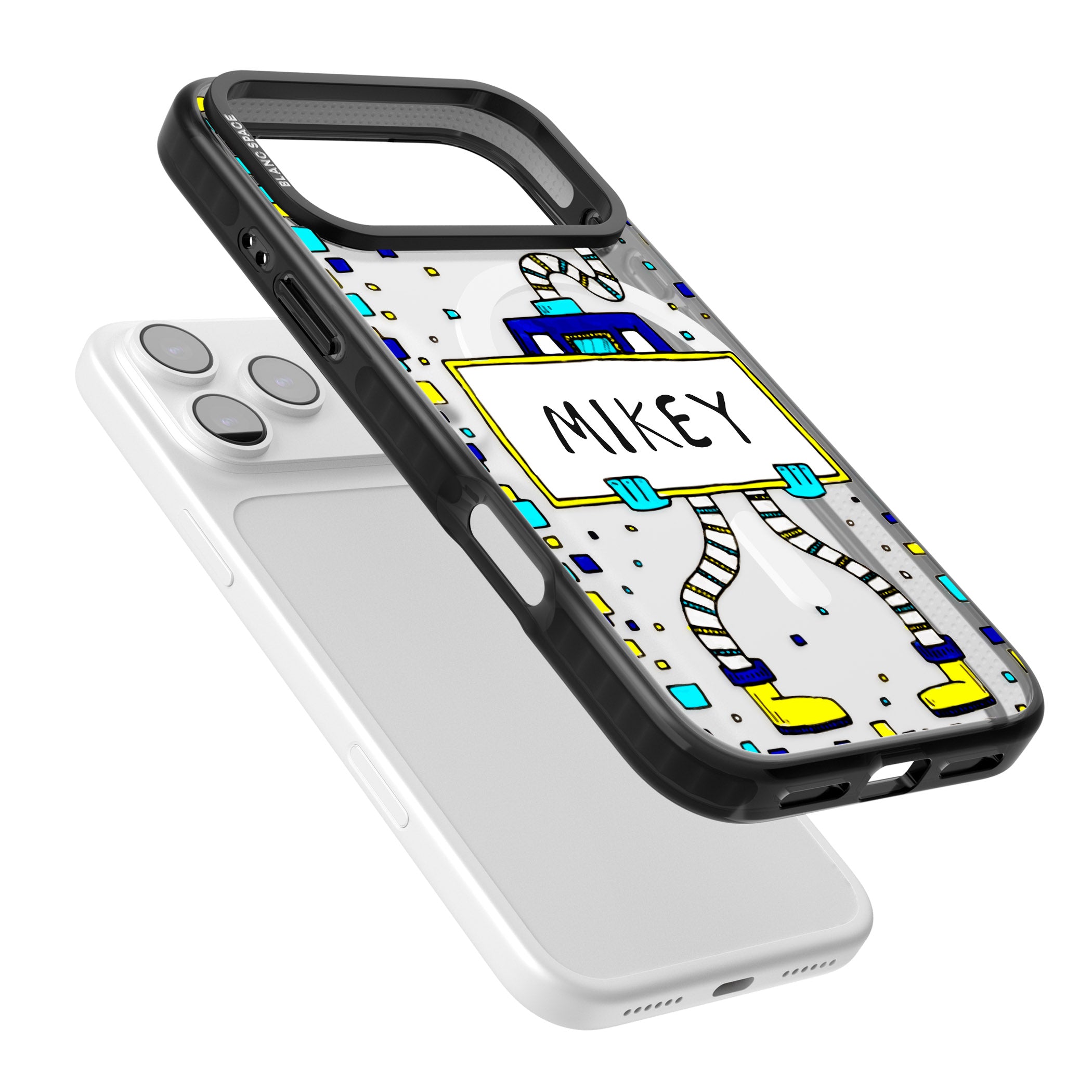 Personalised Tubes Guy iPhone 17 Pro Max Impact Pro Black Phone Case Colours