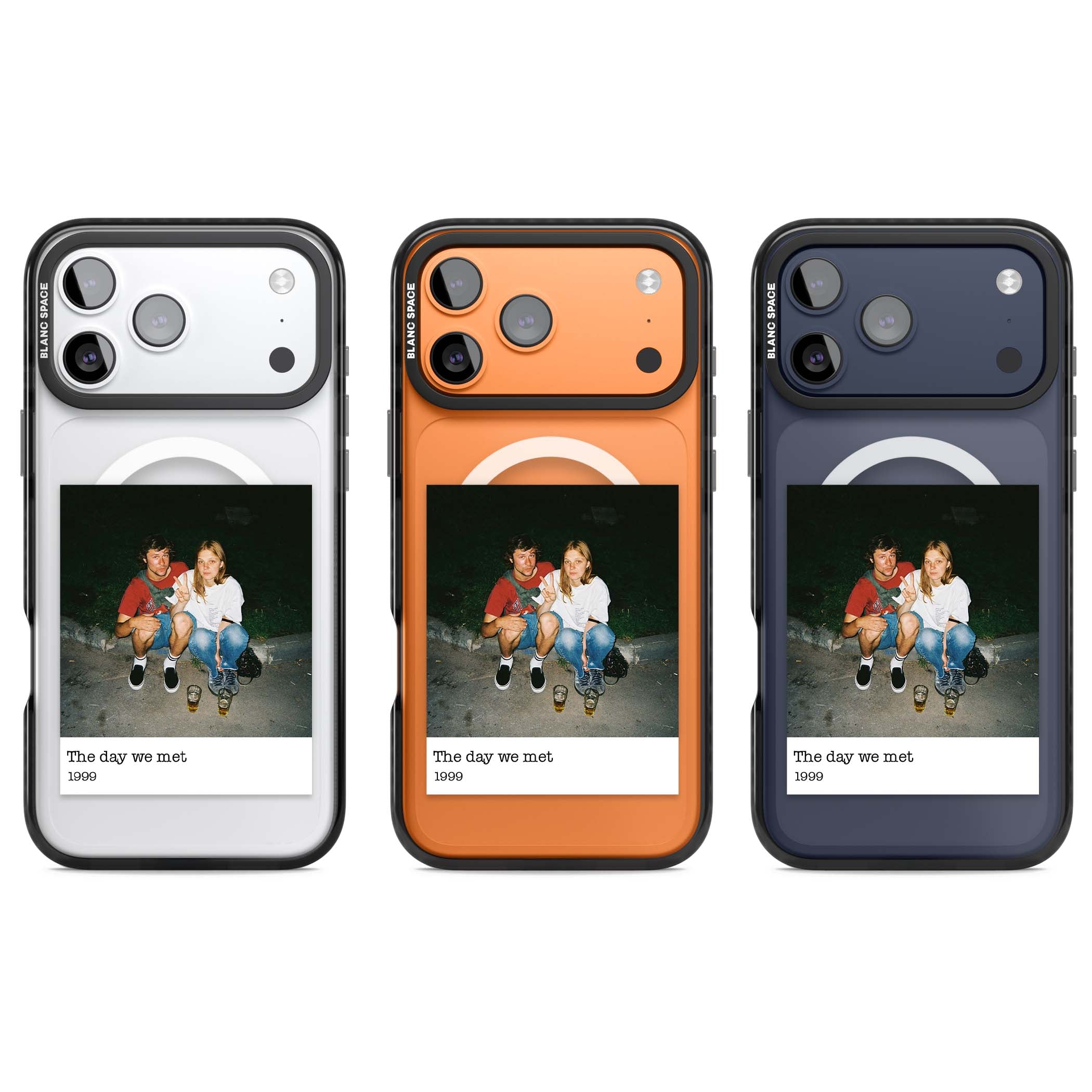 Photo Memory minimal iPhone case | Black Impact Magsafe case for iPhone 17 Pro, iPhone 17 Pro Max