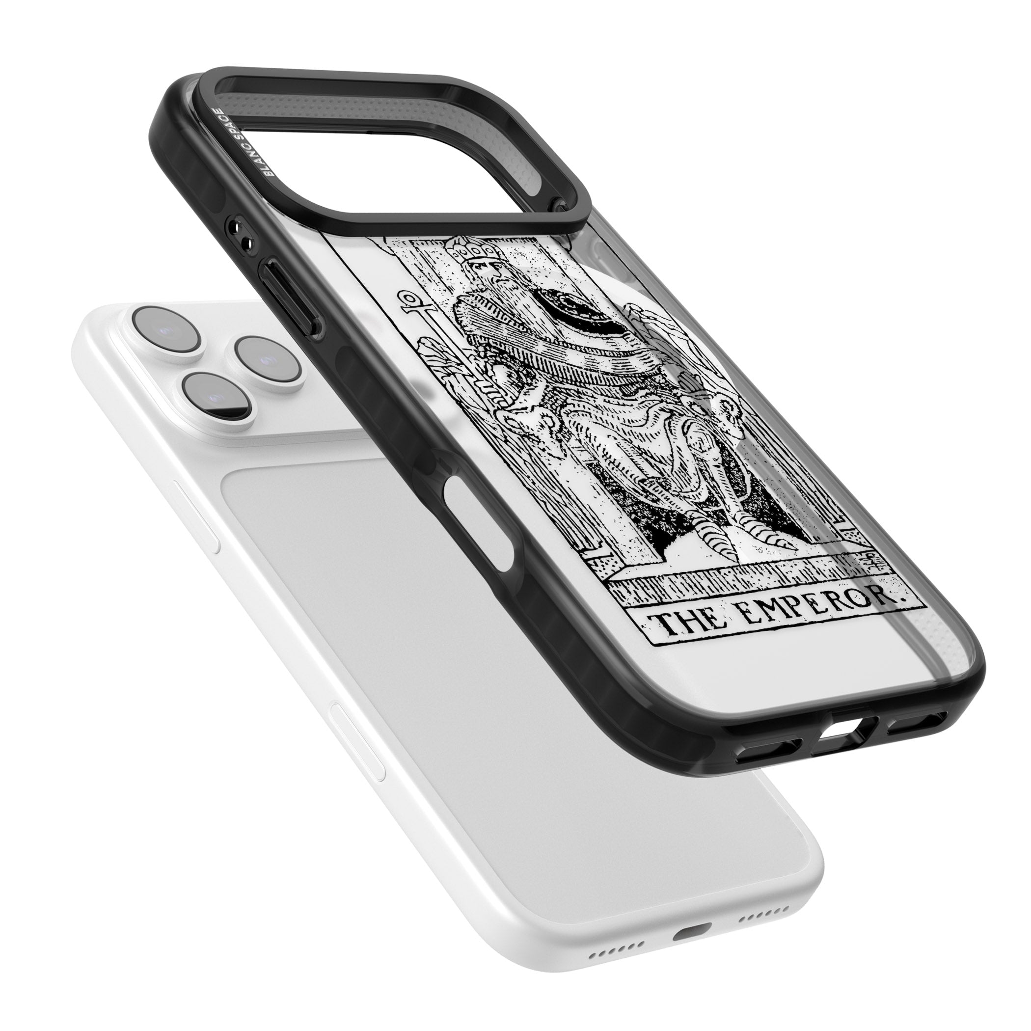 Personalised The Emperor Tarot iPhone 17 Pro Max Impact Pro Black Phone Case Colours