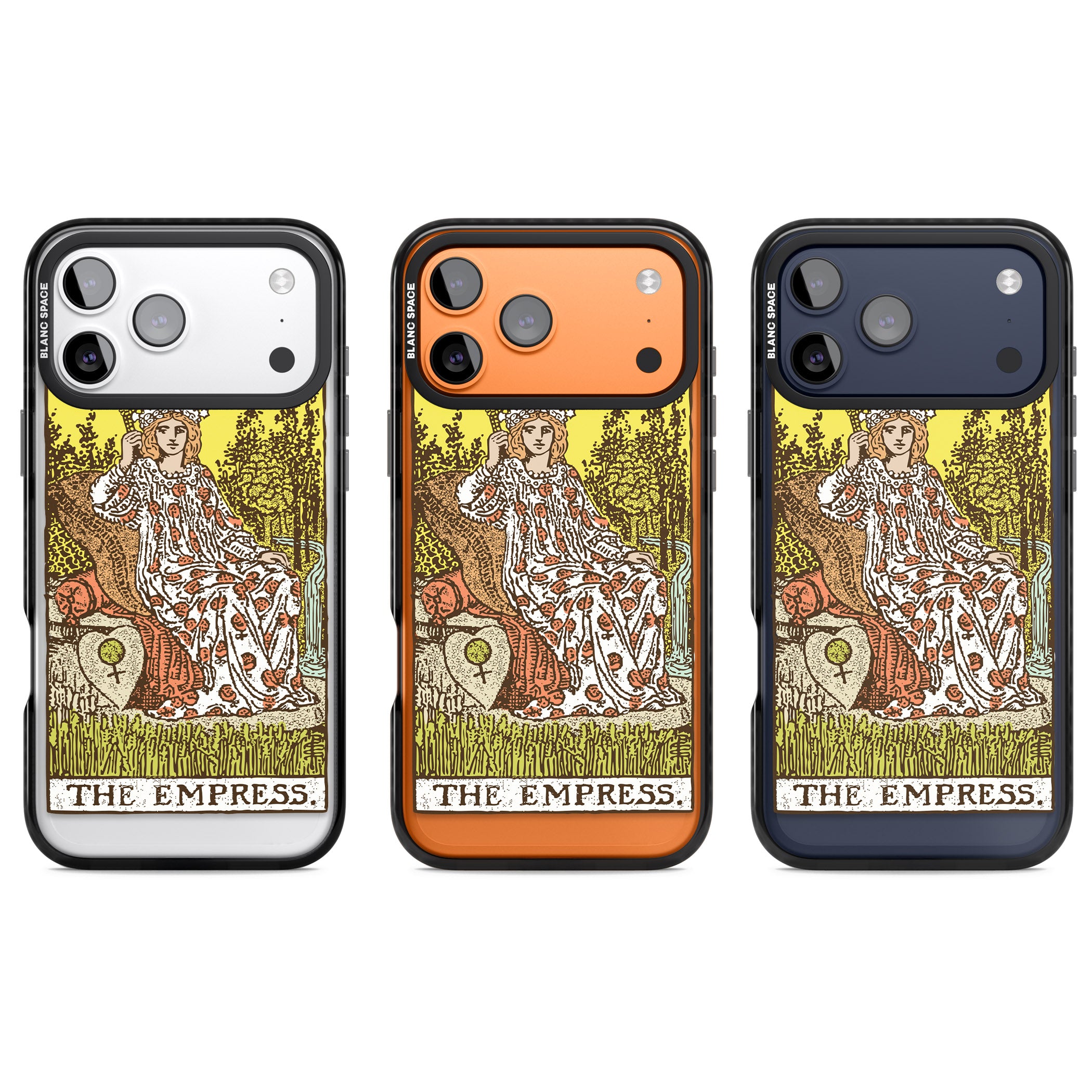 Personalised The Empress Tarot Card (Color) iPhone 17 Pro Impact Pro Black Phone Case APT Impact Protection