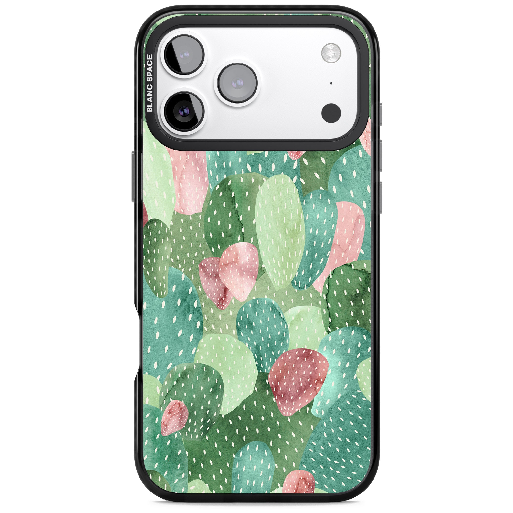 Cactus Charm iPhone 17 Pro Max Impact Pro Black Phone Case