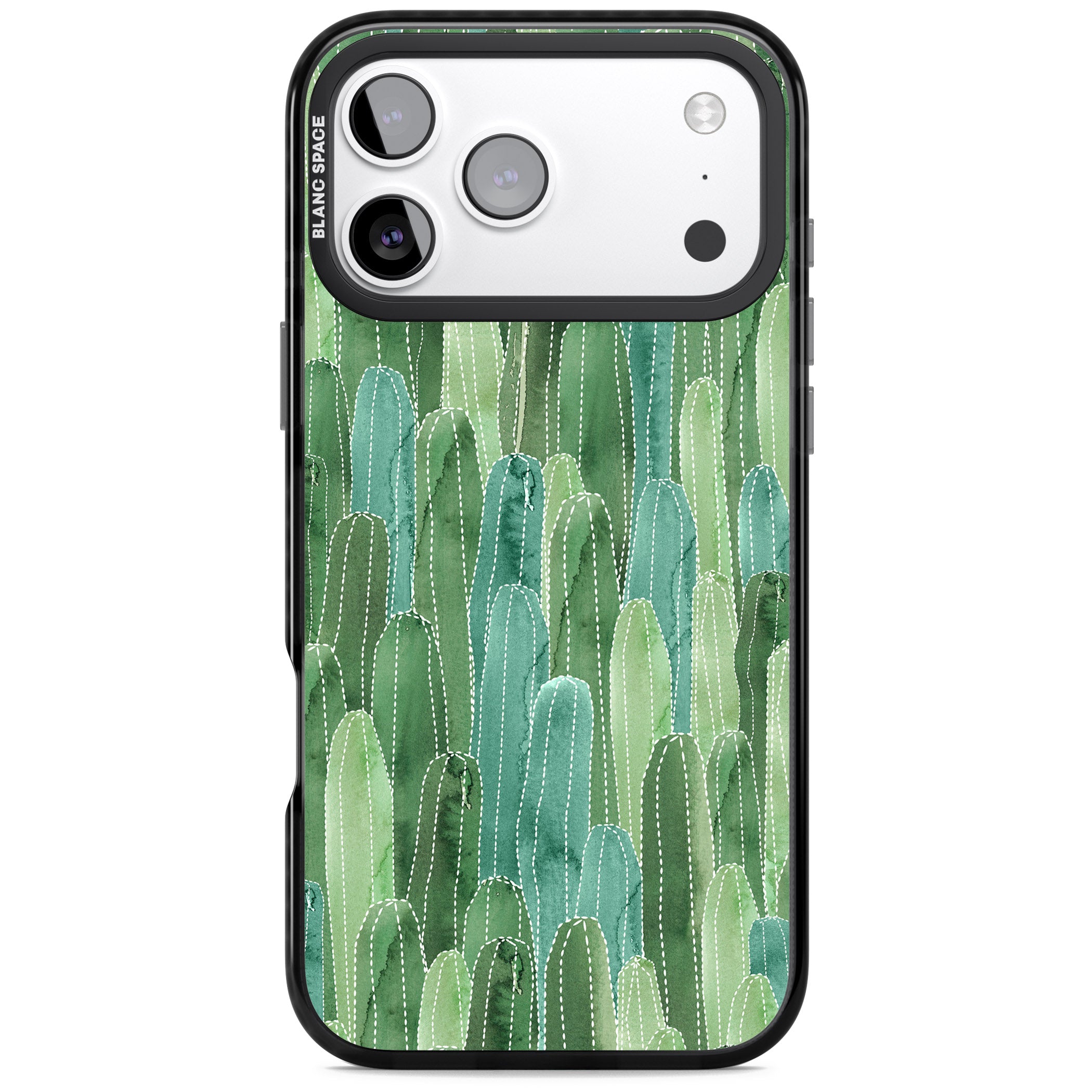 Skinny Cacti iPhone 17 Pro Impact Pro Black Phone Case