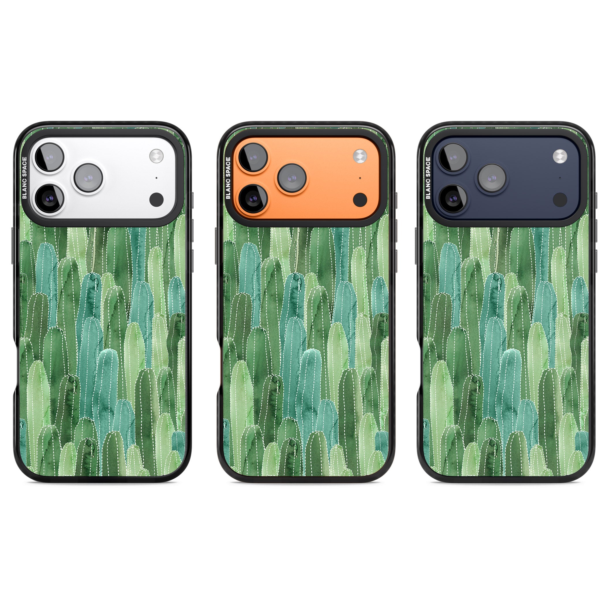 Skinny Cacti iPhone 17 Pro Impact Pro Black Phone Case APT Impact Protection