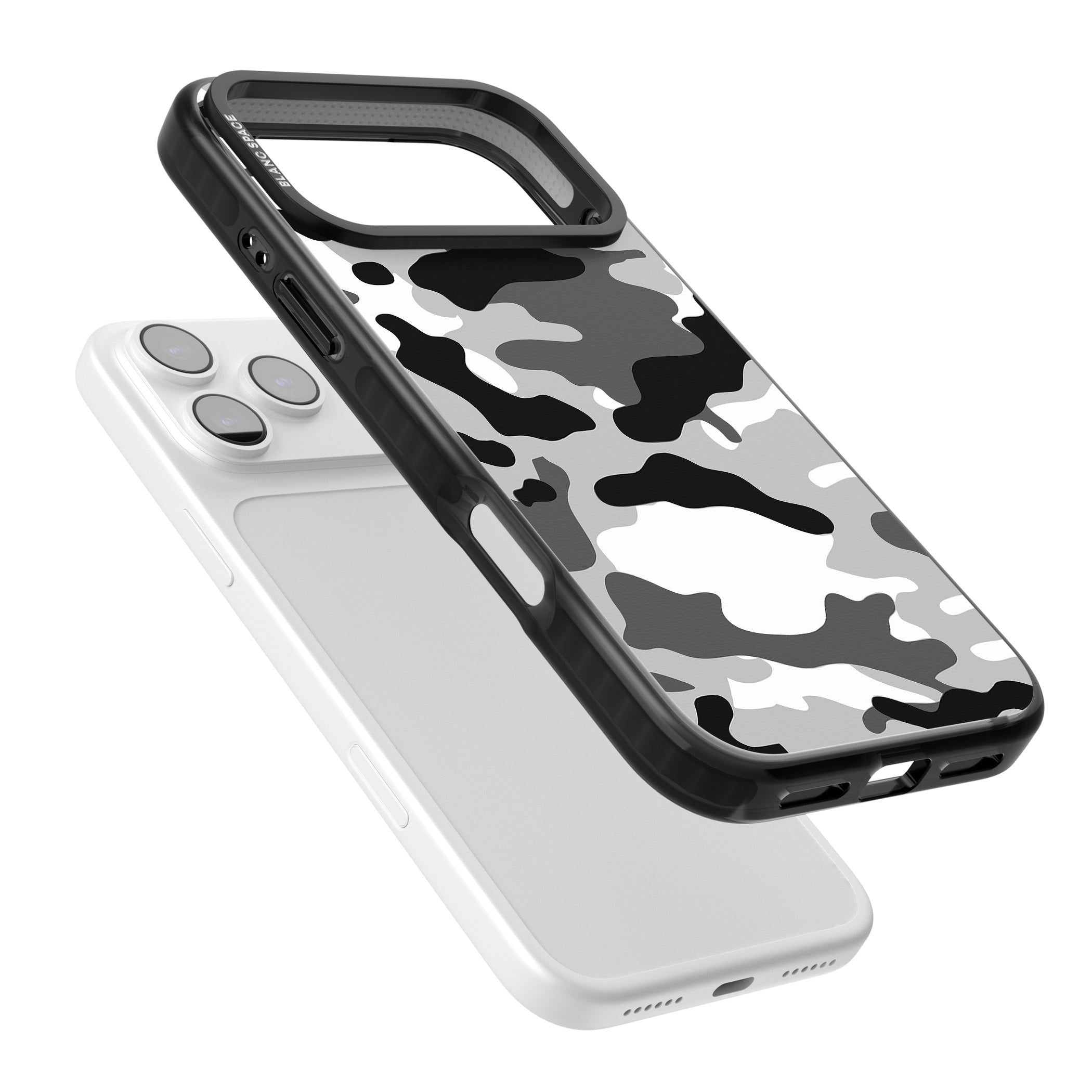 Grey Black Urban Camo iPhone 17 Pro Max Impact Pro Black Phone Case Colours