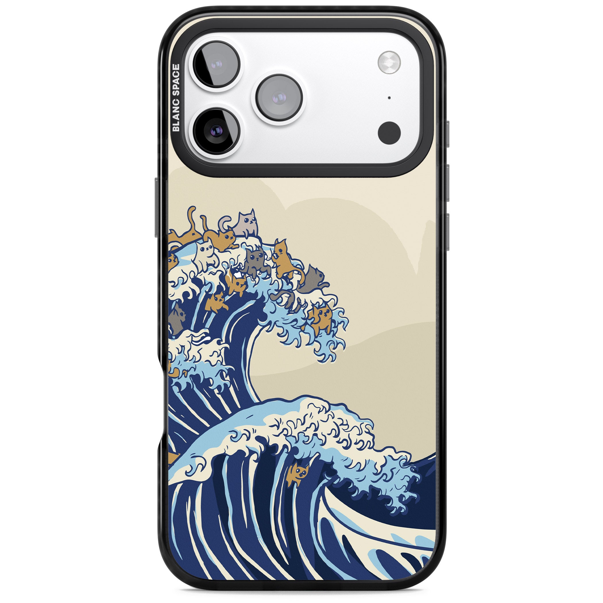 The Great Cat Wave iPhone 17 Pro Max Impact Pro Black Phone Case