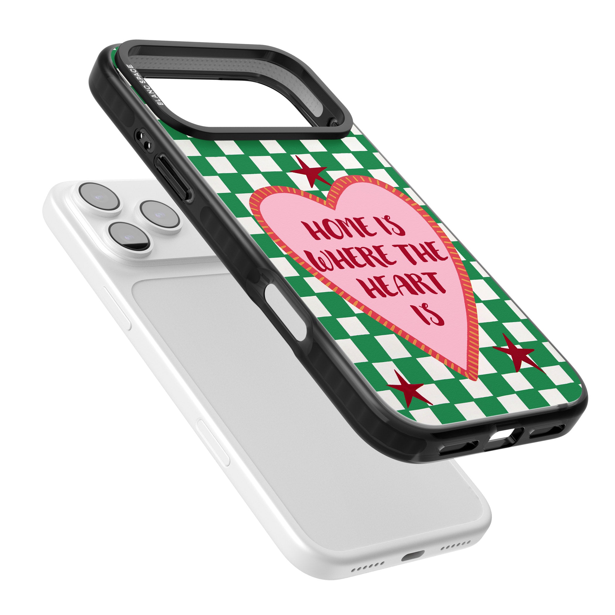 Home Is Where The Heart Is iPhone 17 Pro Max Impact Pro Black Phone Case Colours