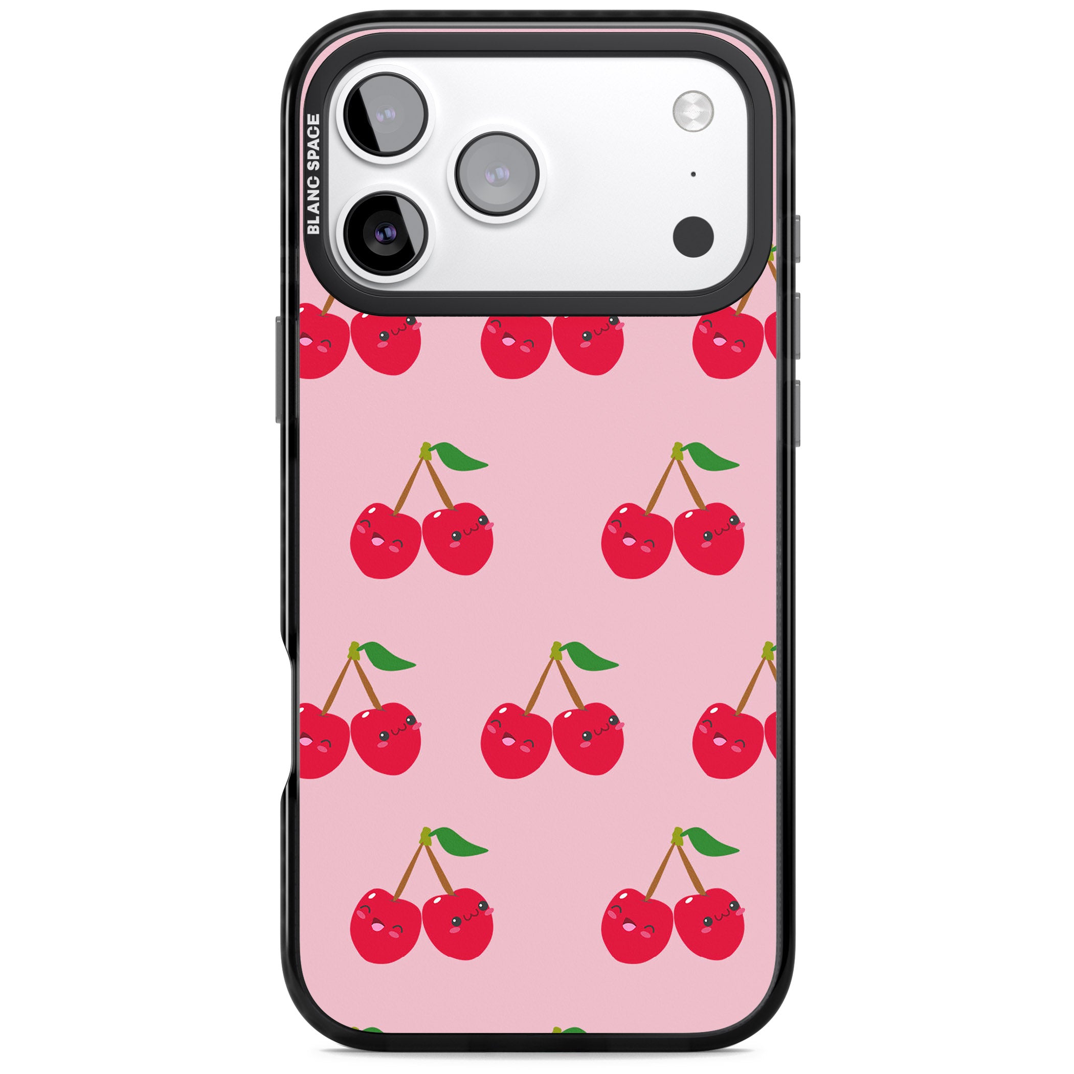 Cheeky Cherry iPhone 17 Pro Impact Pro Black Phone Case