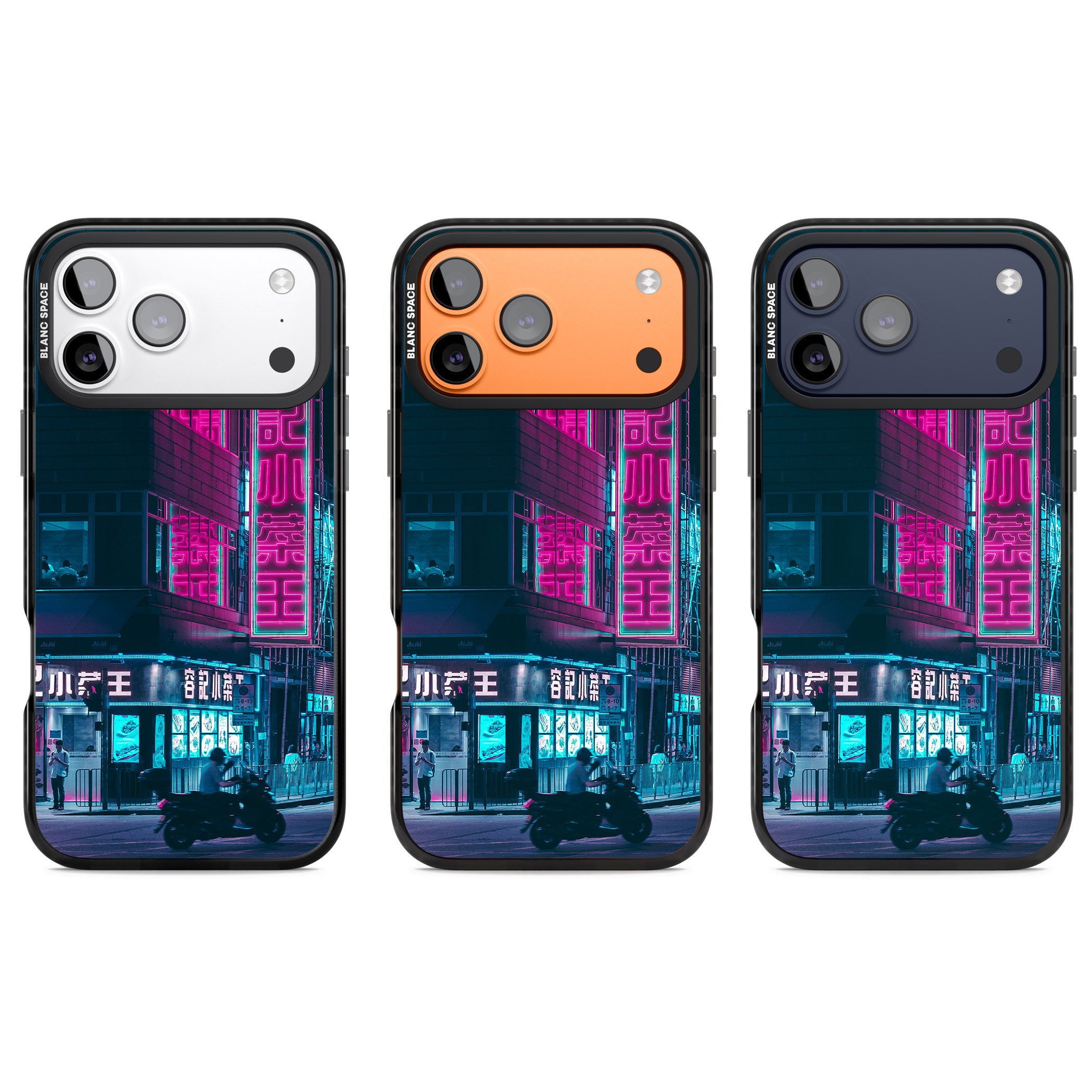 Neon City Ride iPhone 17 Pro Impact Pro Black Phone Case APT Impact Protection