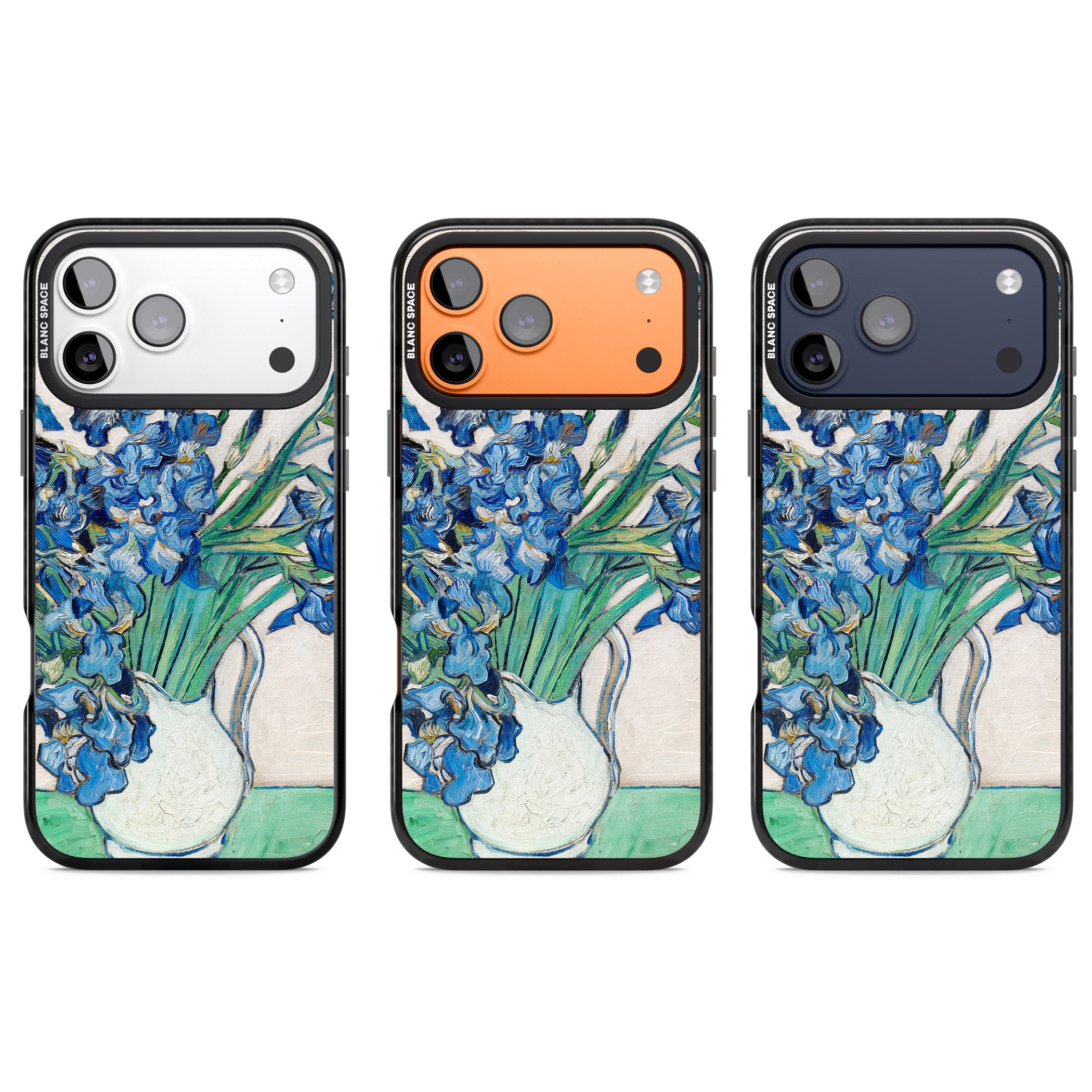 Irises By Vincent Van Gogh iPhone 17 Pro Impact Pro Black Phone Case APT Impact Protection