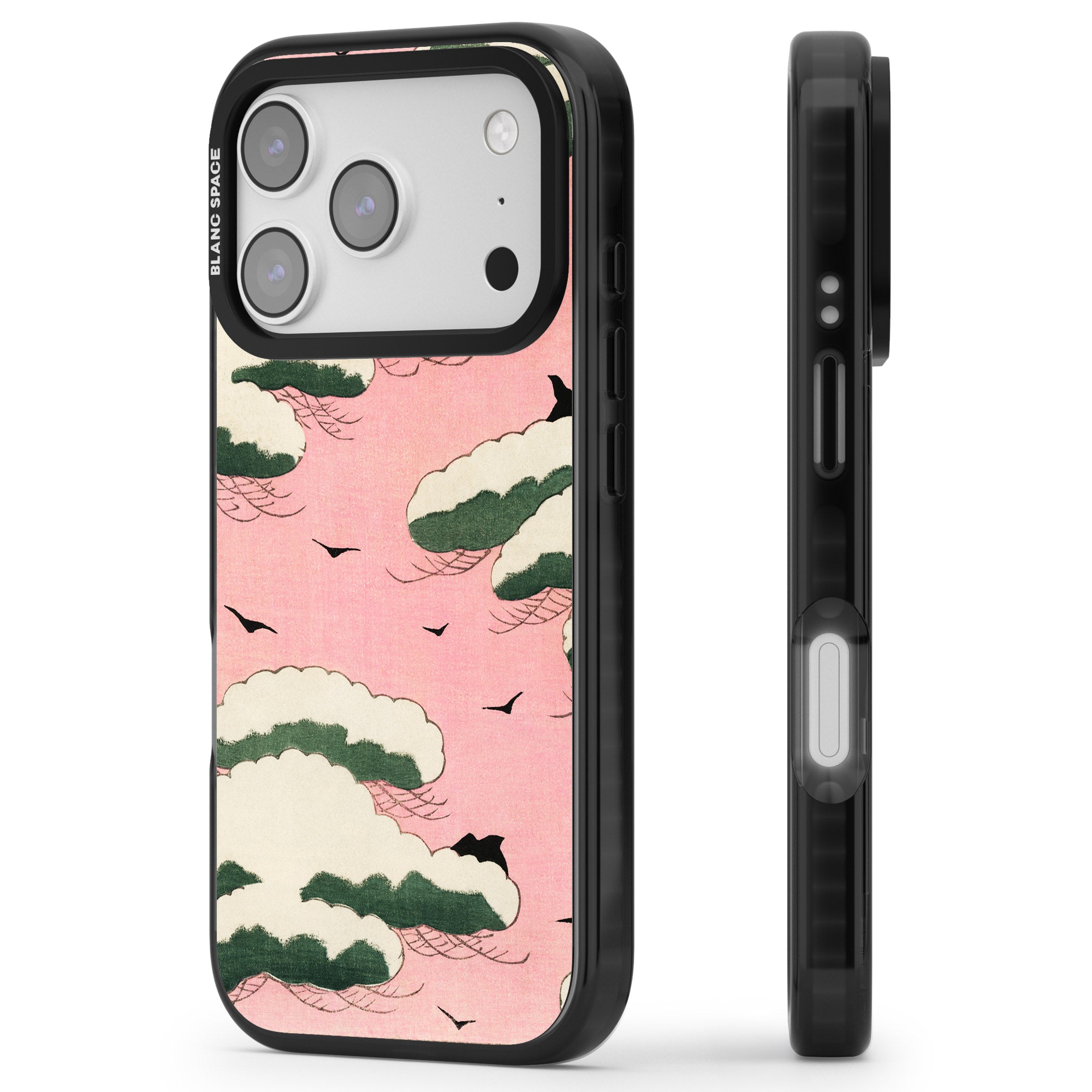 Japanese Pink Sky iPhone 17 Pro Max Impact Pro Black Phone Case Side Profile
