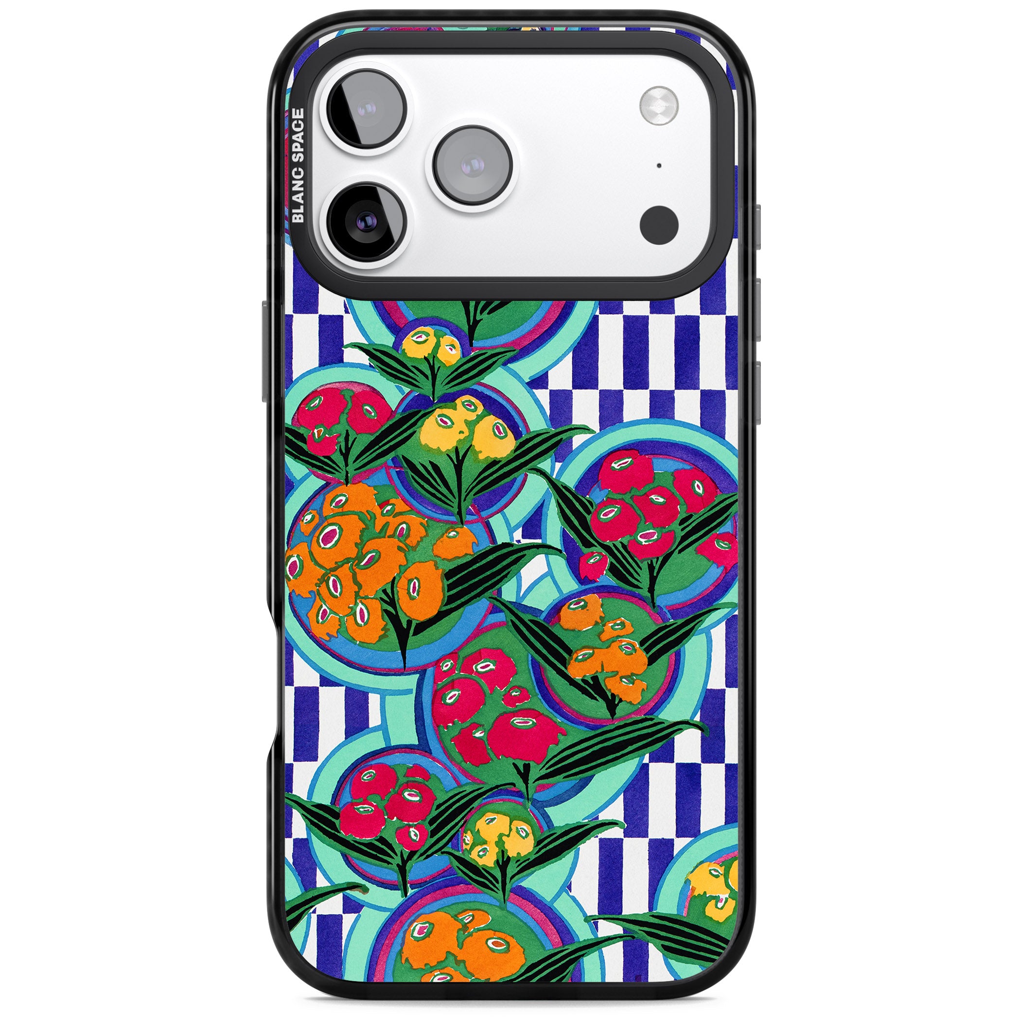 Vintage Fruit Plates iPhone 17 Pro Max Impact Pro Black Phone Case