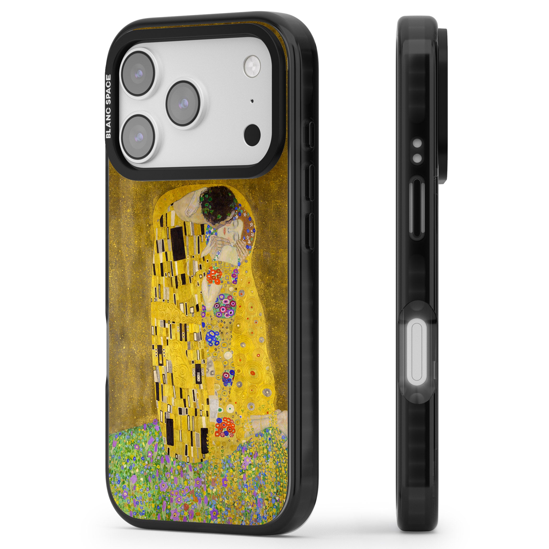 The Kiss iPhone 17 Pro Max Impact Pro Black Phone Case Side Profile