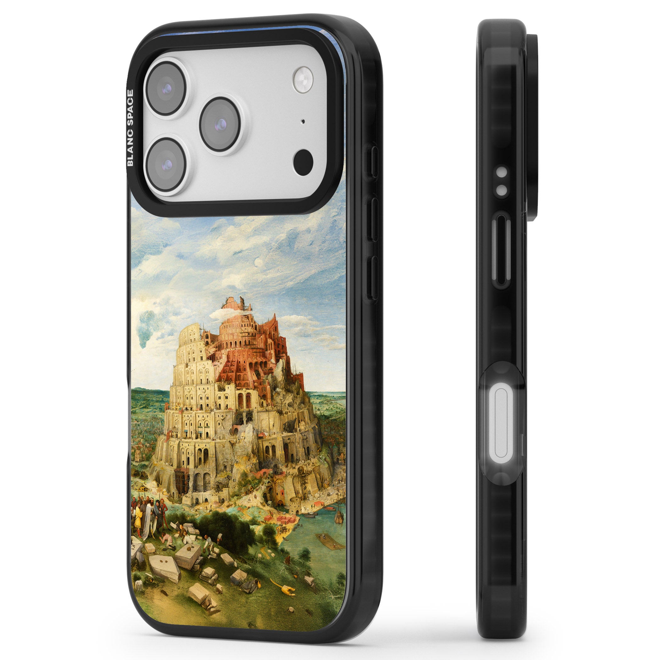 Tower Of Babel iPhone 17 Pro Max Impact Pro Black Phone Case Side Profile