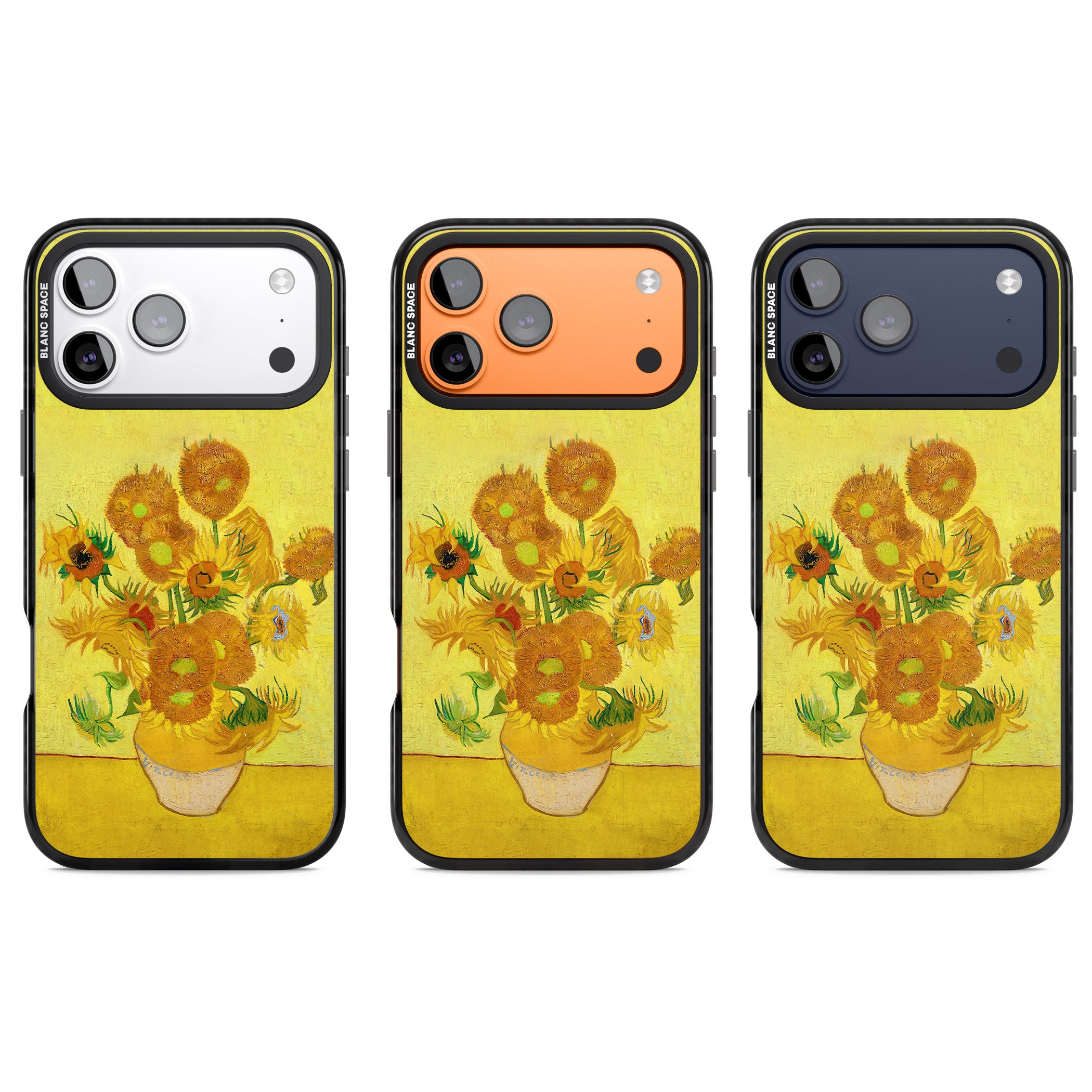 Sunflowers iPhone 17 Pro Impact Pro Black Phone Case APT Impact Protection