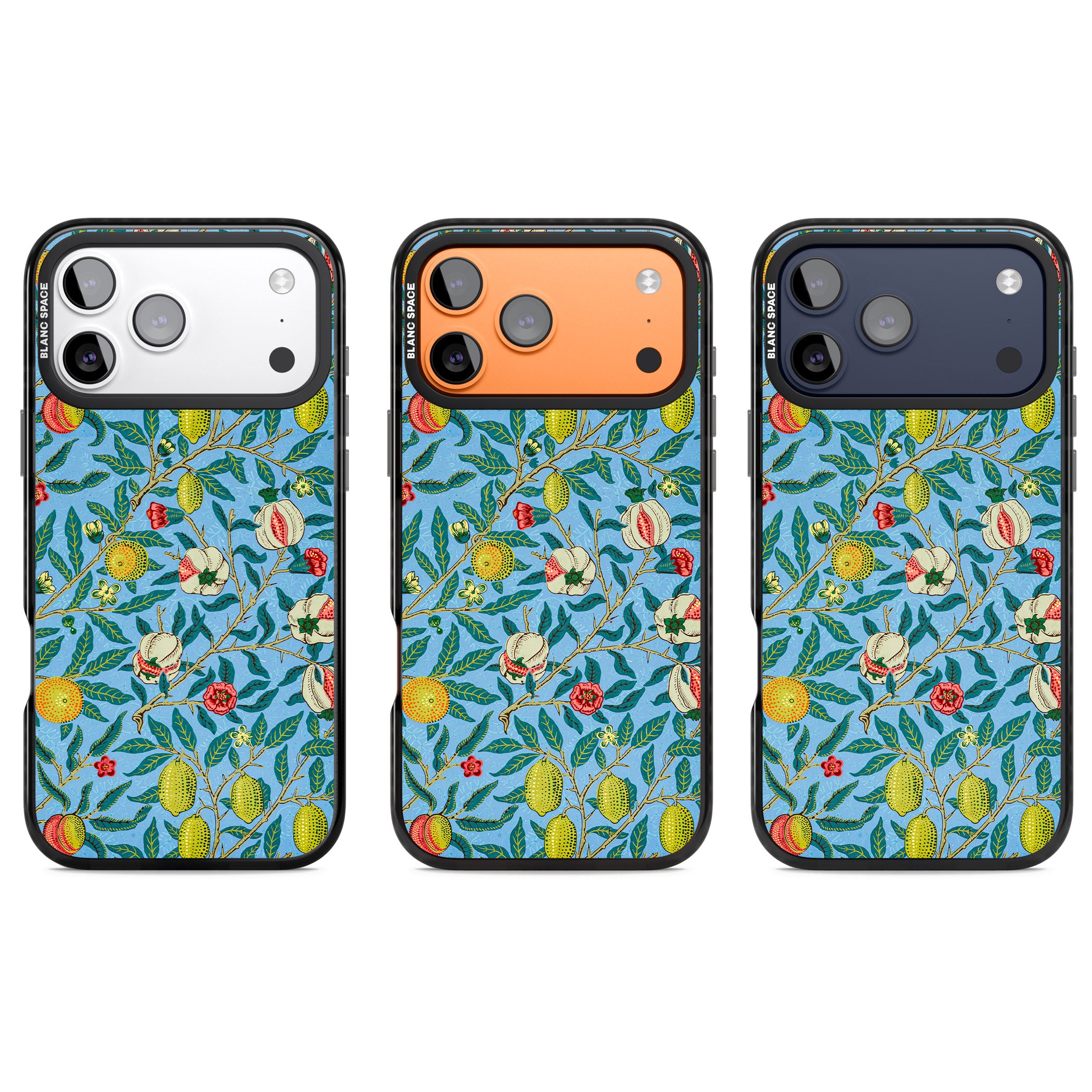 Vintage Fruits iPhone 17 Pro Impact Pro Black Phone Case APT Impact Protection