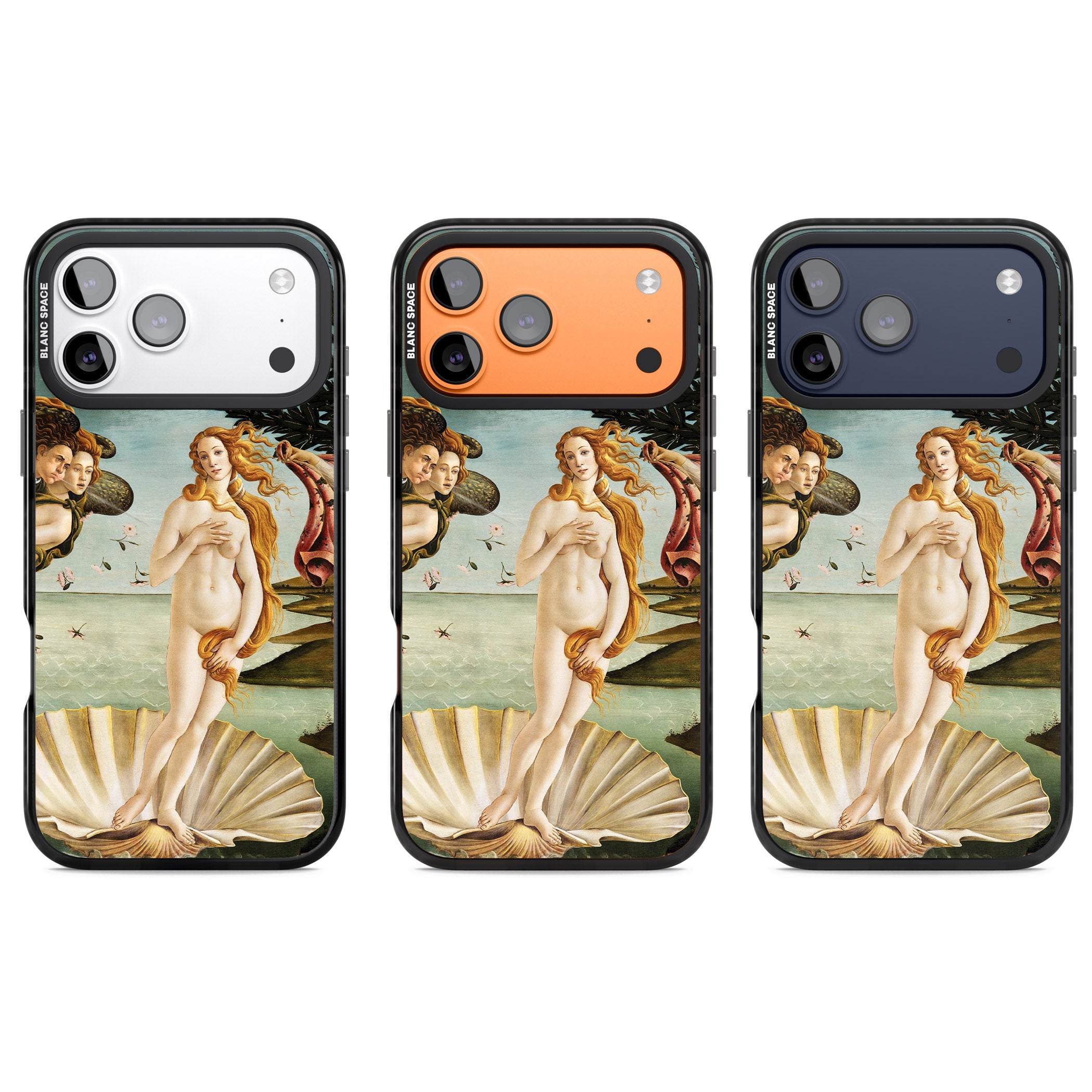 The Birth of Venus - Sandro Botticelli iPhone 17 Pro Impact Pro Black Phone Case APT Impact Protection
