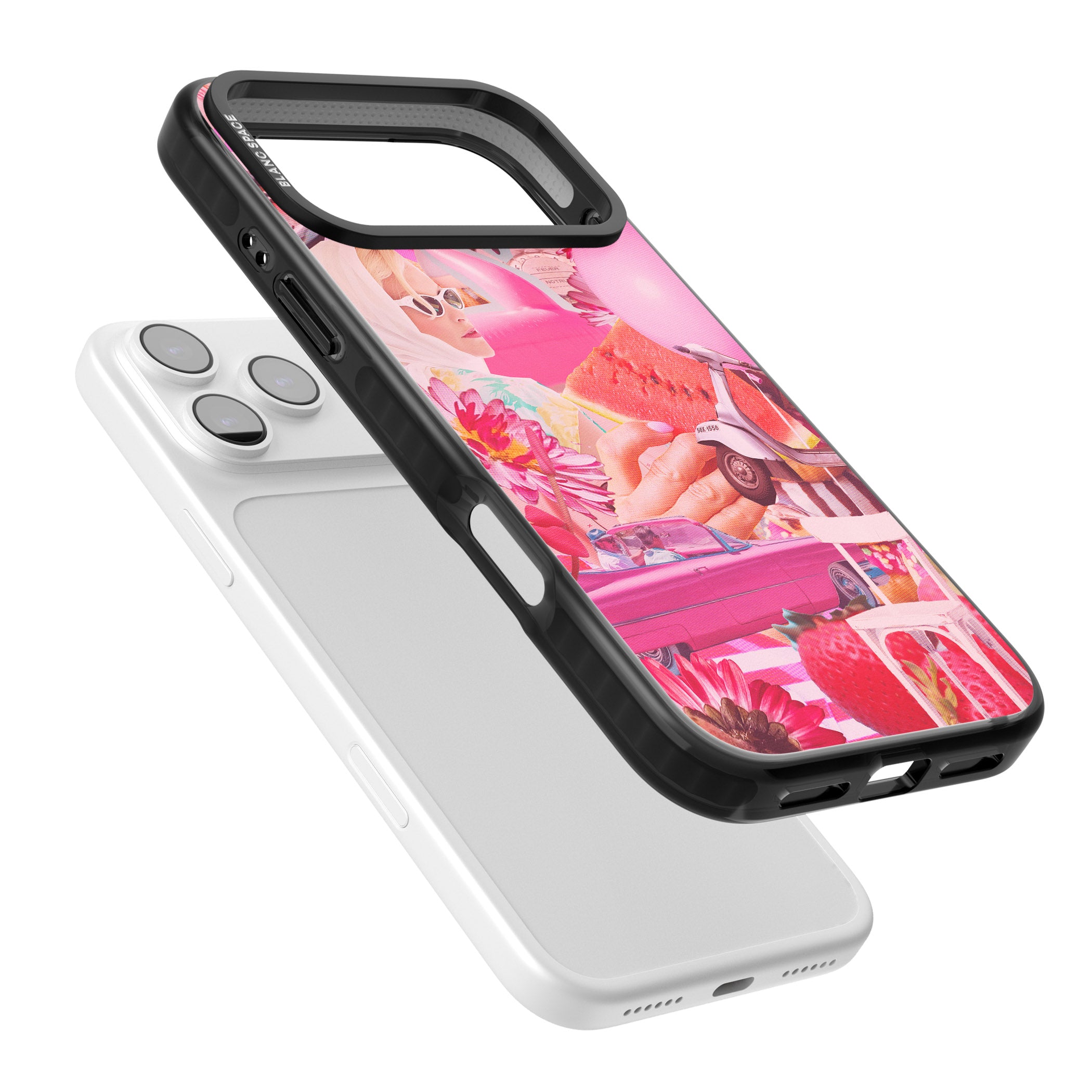Retro Pink Glamour iPhone 17 Pro Max Impact Pro Black Phone Case Colours