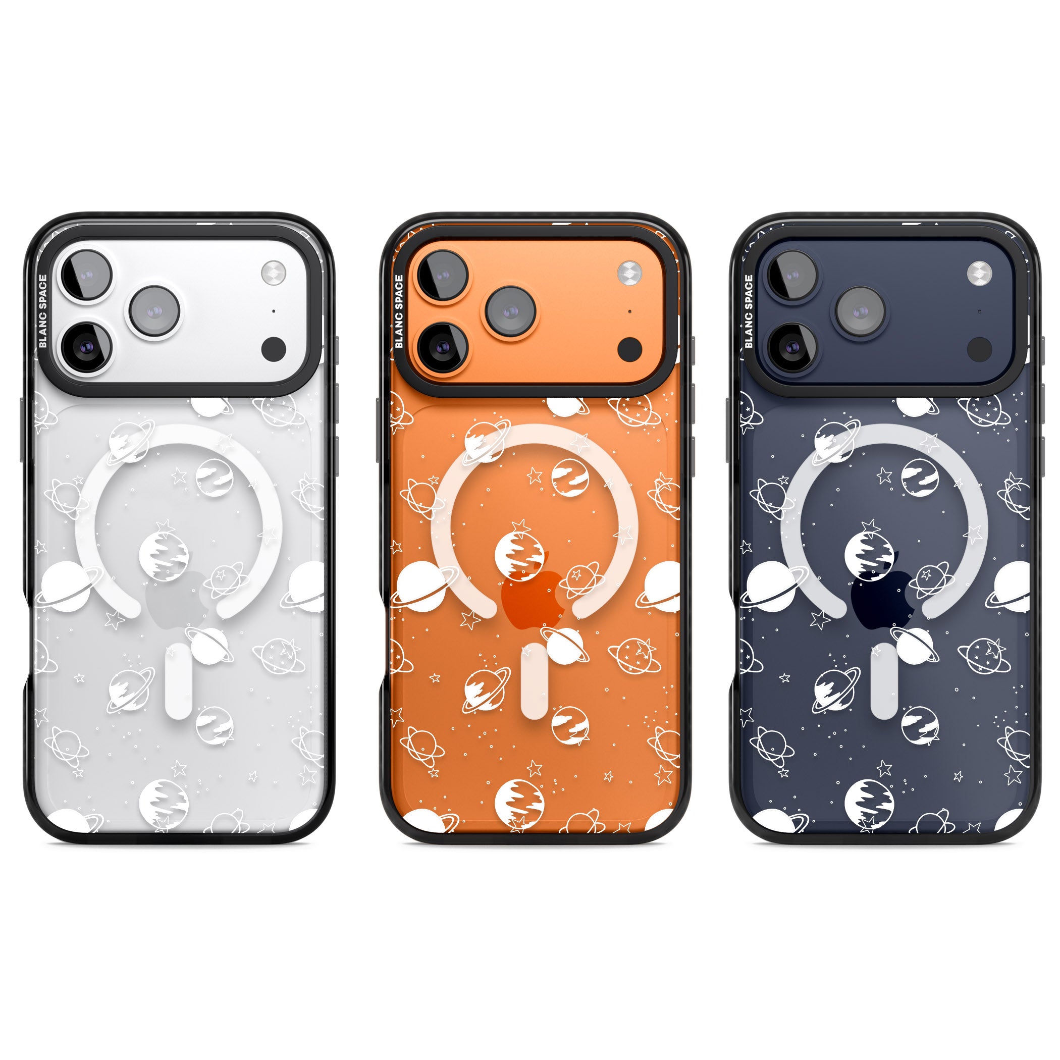 Cosmic Black Planet iPhone 17 Pro Impact Pro Black Phone Case APT Impact Protection