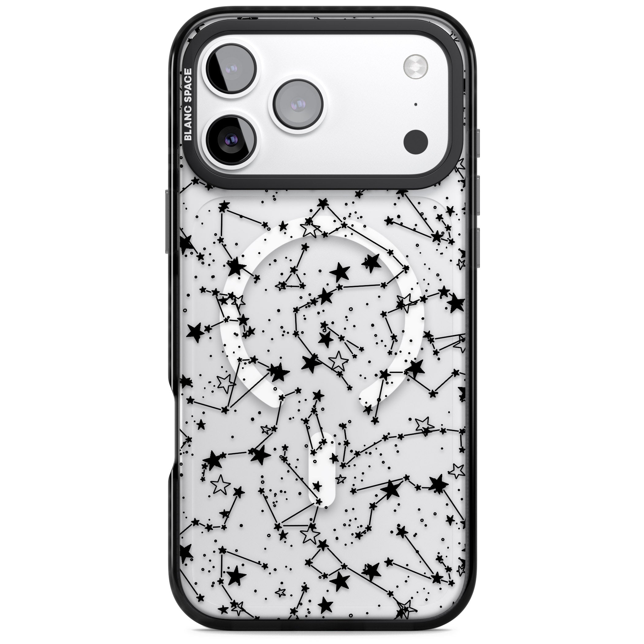 Midnight Constellations iPhone 17 Pro Max Impact Pro Black Phone Case