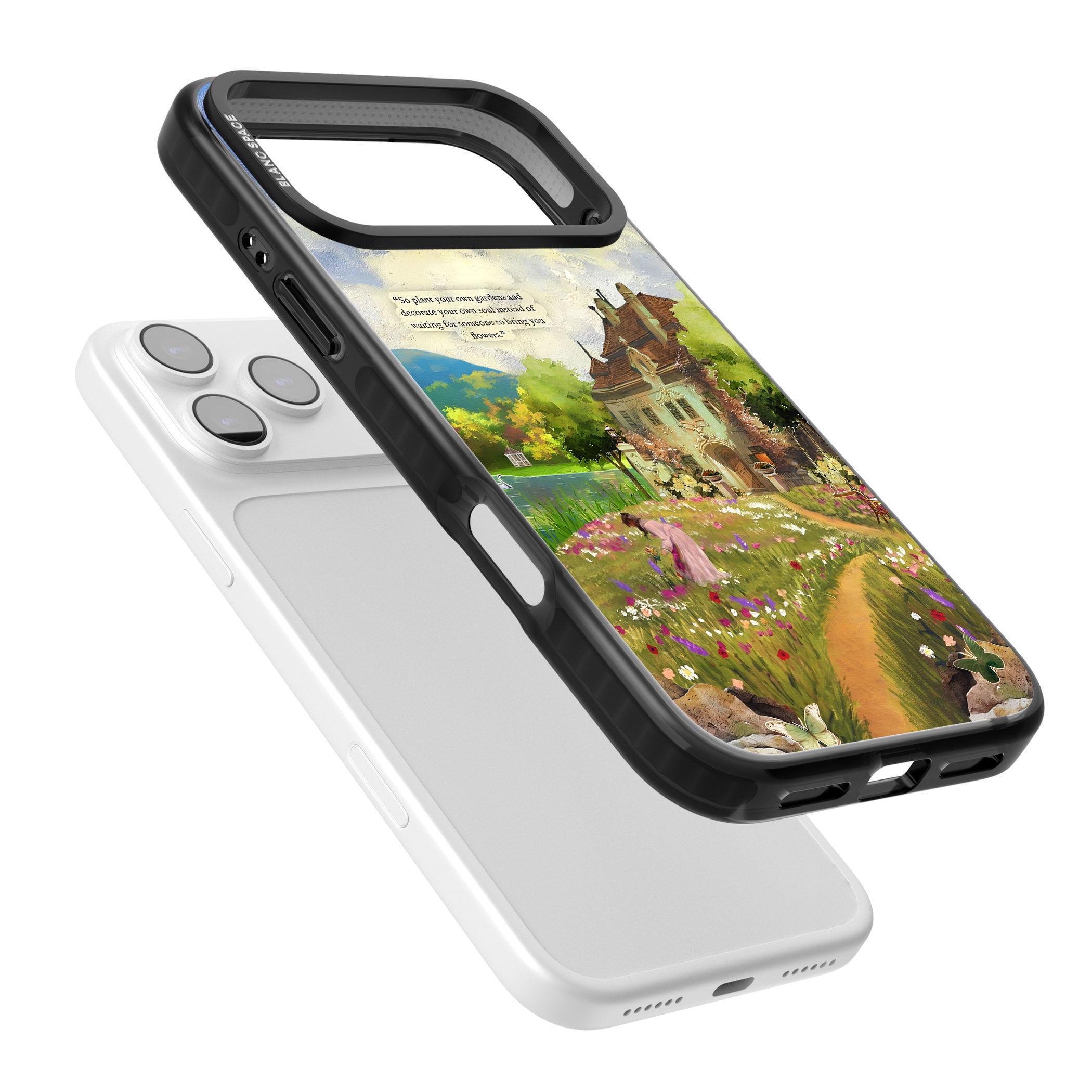 Spring Cottage iPhone 17 Pro Impact Pro Black Phone Case Colours