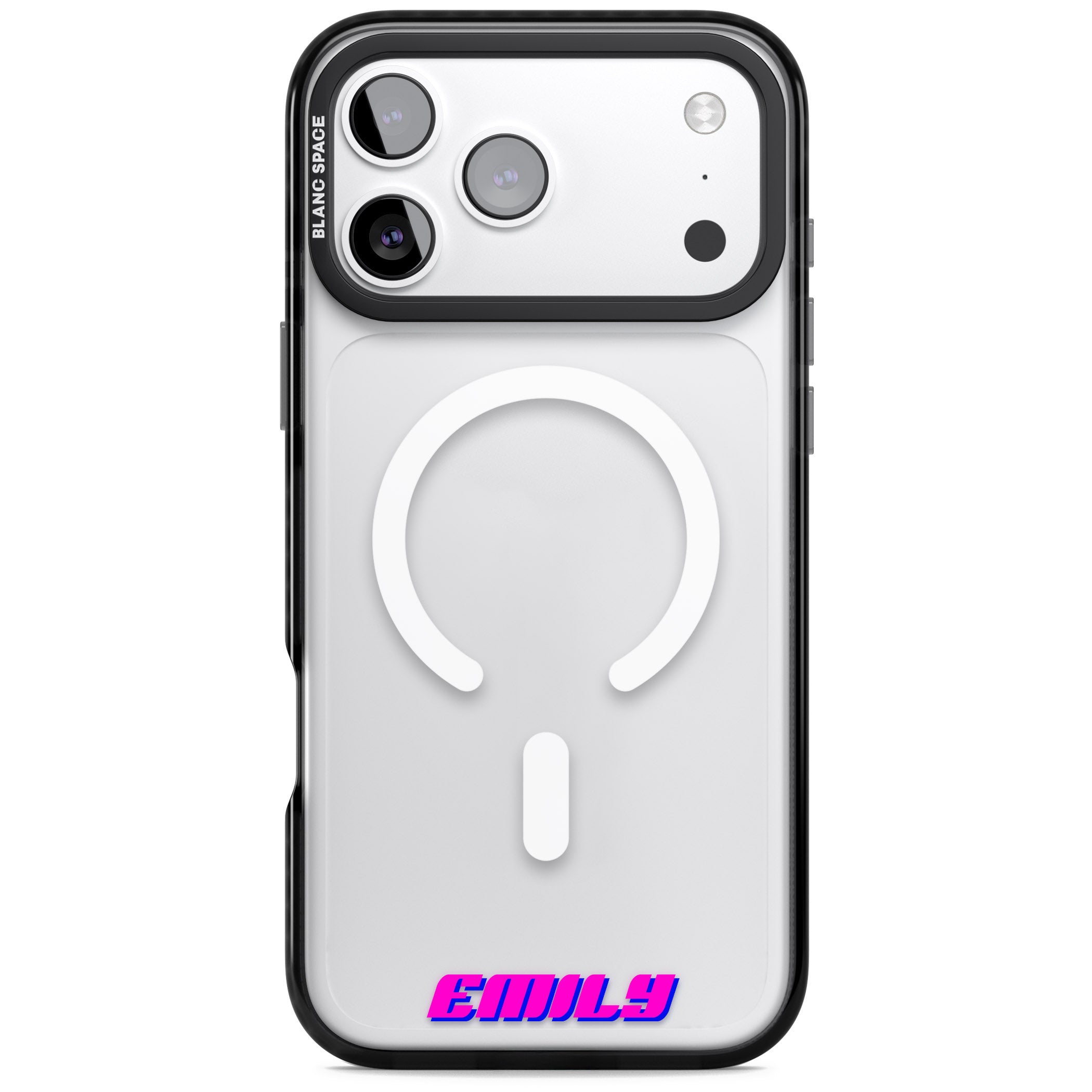Personalised Cool Bottom Name iPhone 17 Pro Max Impact Pro Black Phone Case