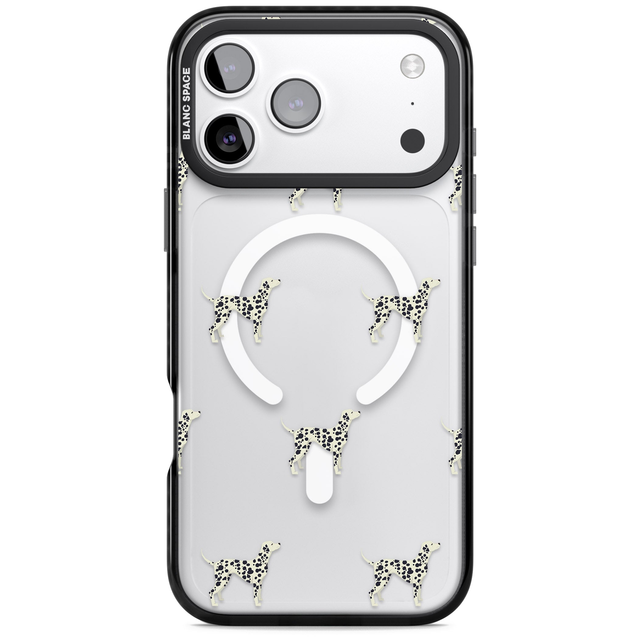 Dalmatian Dog Pattern iPhone 17 Pro Impact Pro Black Phone Case