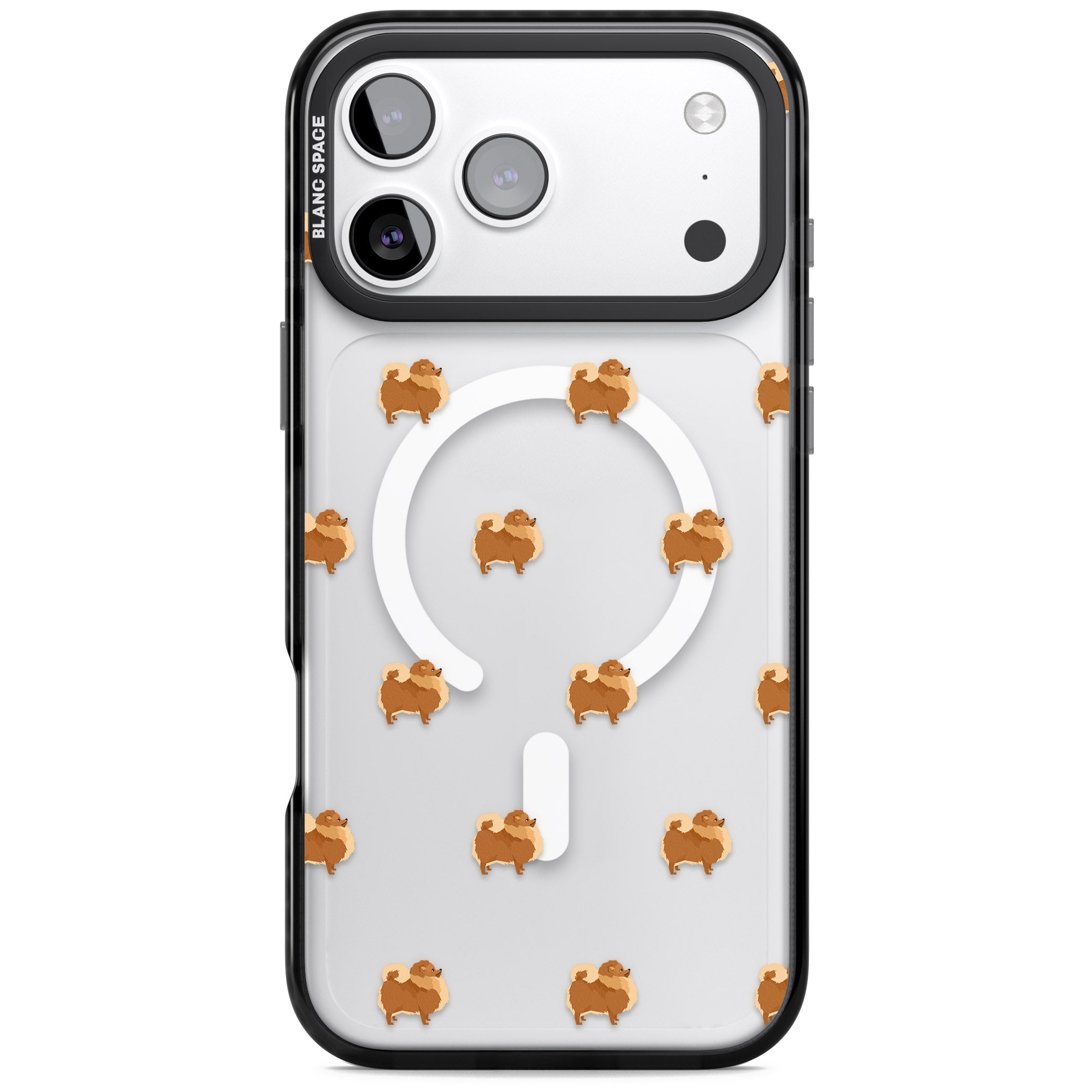 Pomeranian Delight iPhone 17 Pro Max Impact Pro Black Phone Case