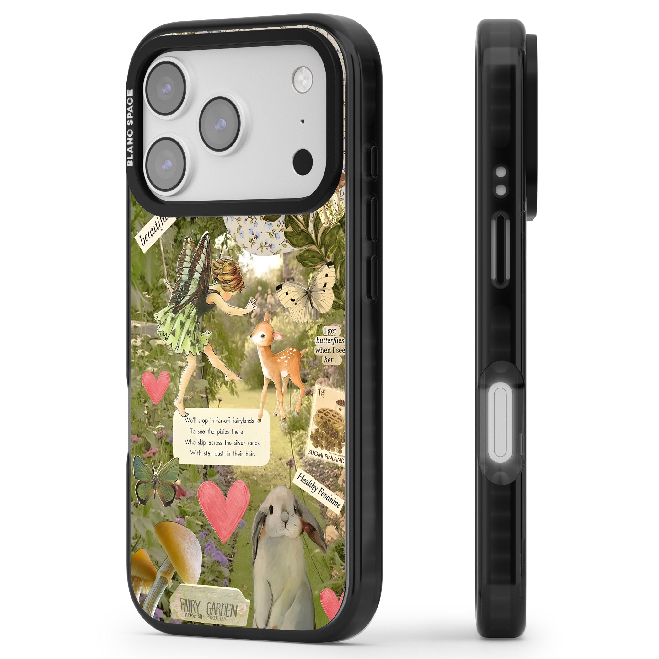 Soft Fairy iPhone 17 Pro Impact Pro Black Phone Case Side Profile