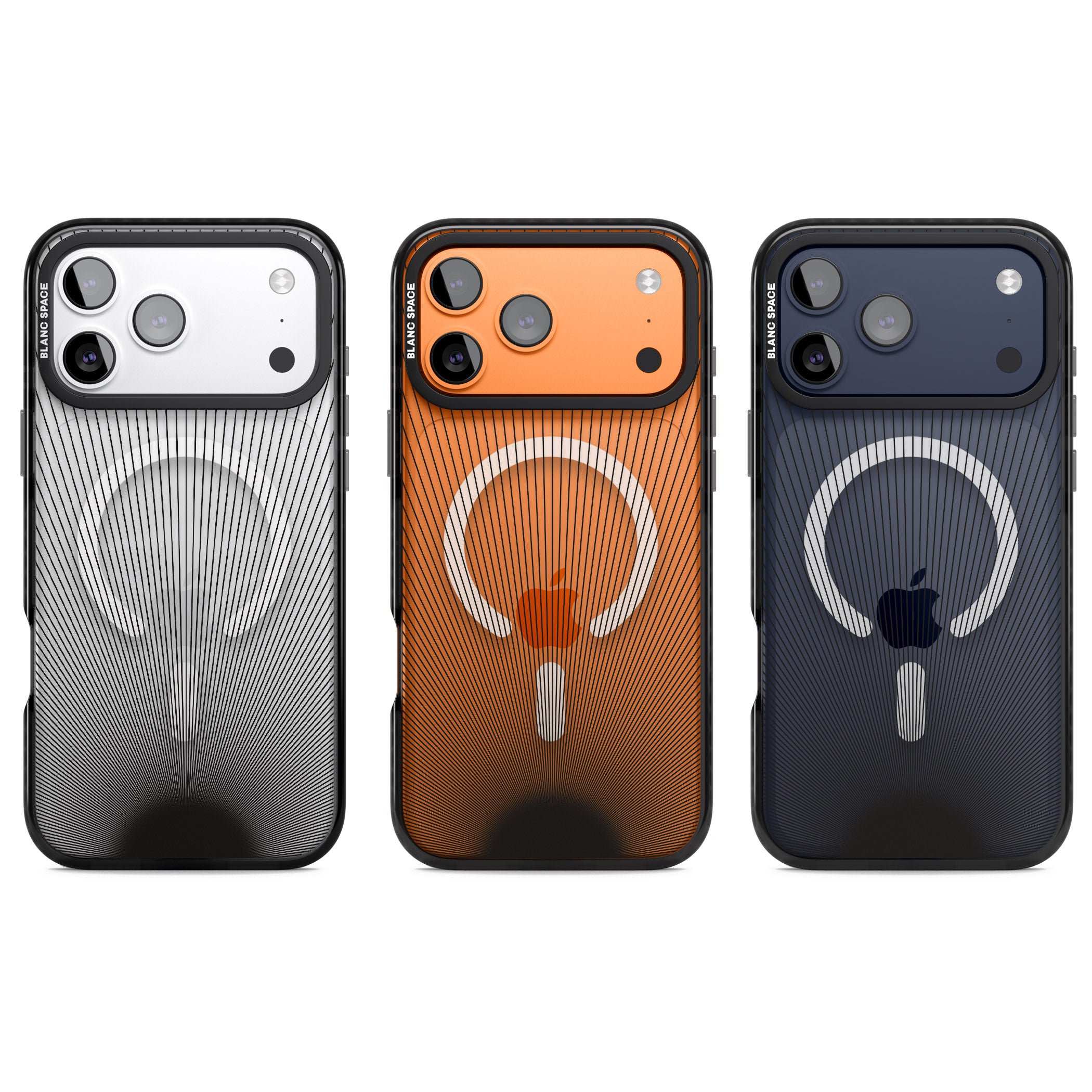 Linear Sunburst iPhone 17 Pro Impact Pro Black Phone Case APT Impact Protection