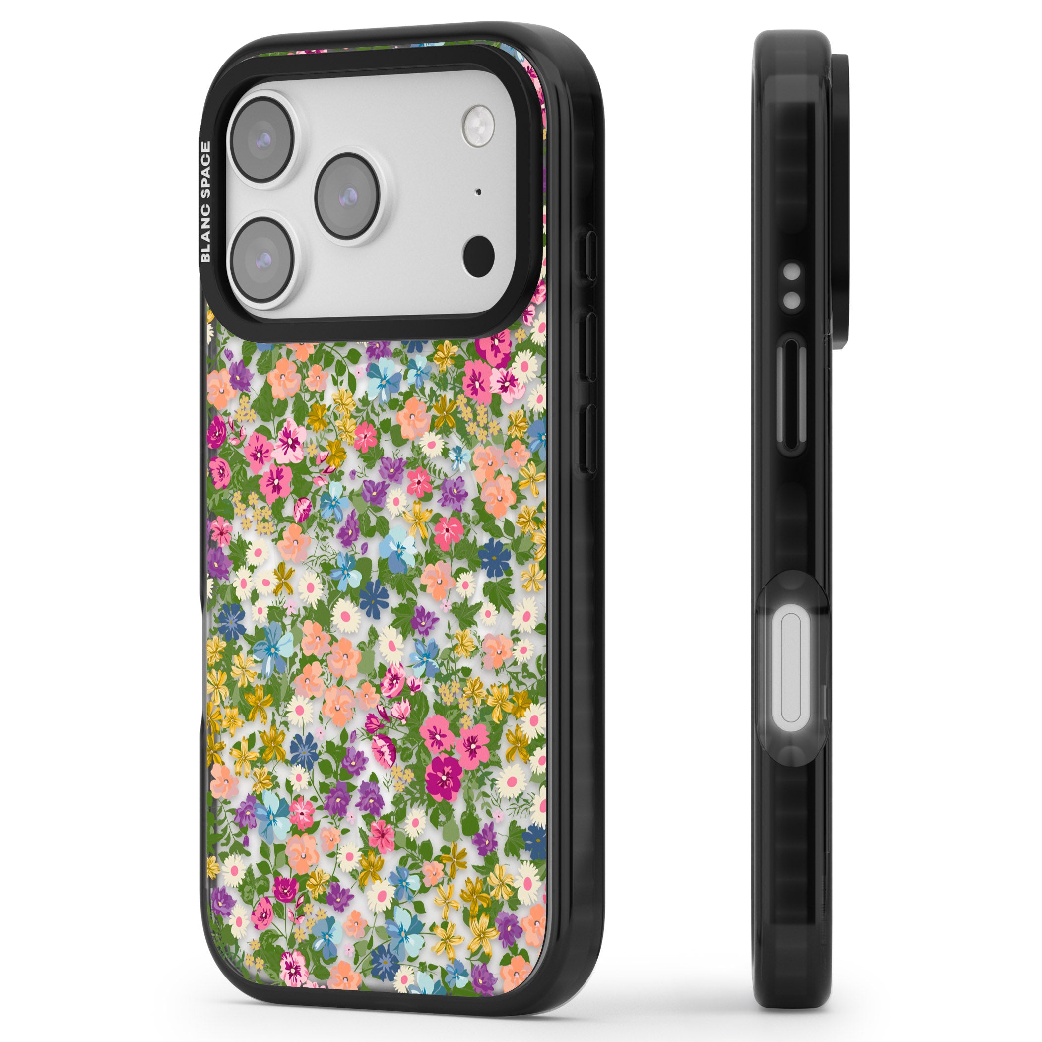 Tuscan Meadow iPhone 17 Pro Impact Pro Black Phone Case Side Profile