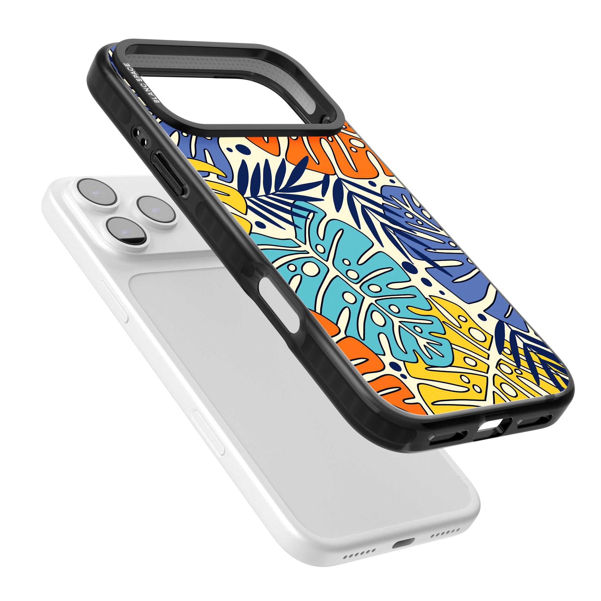 Beach Leaves iPhone 17 Pro Impact Pro Black Phone Case Colours